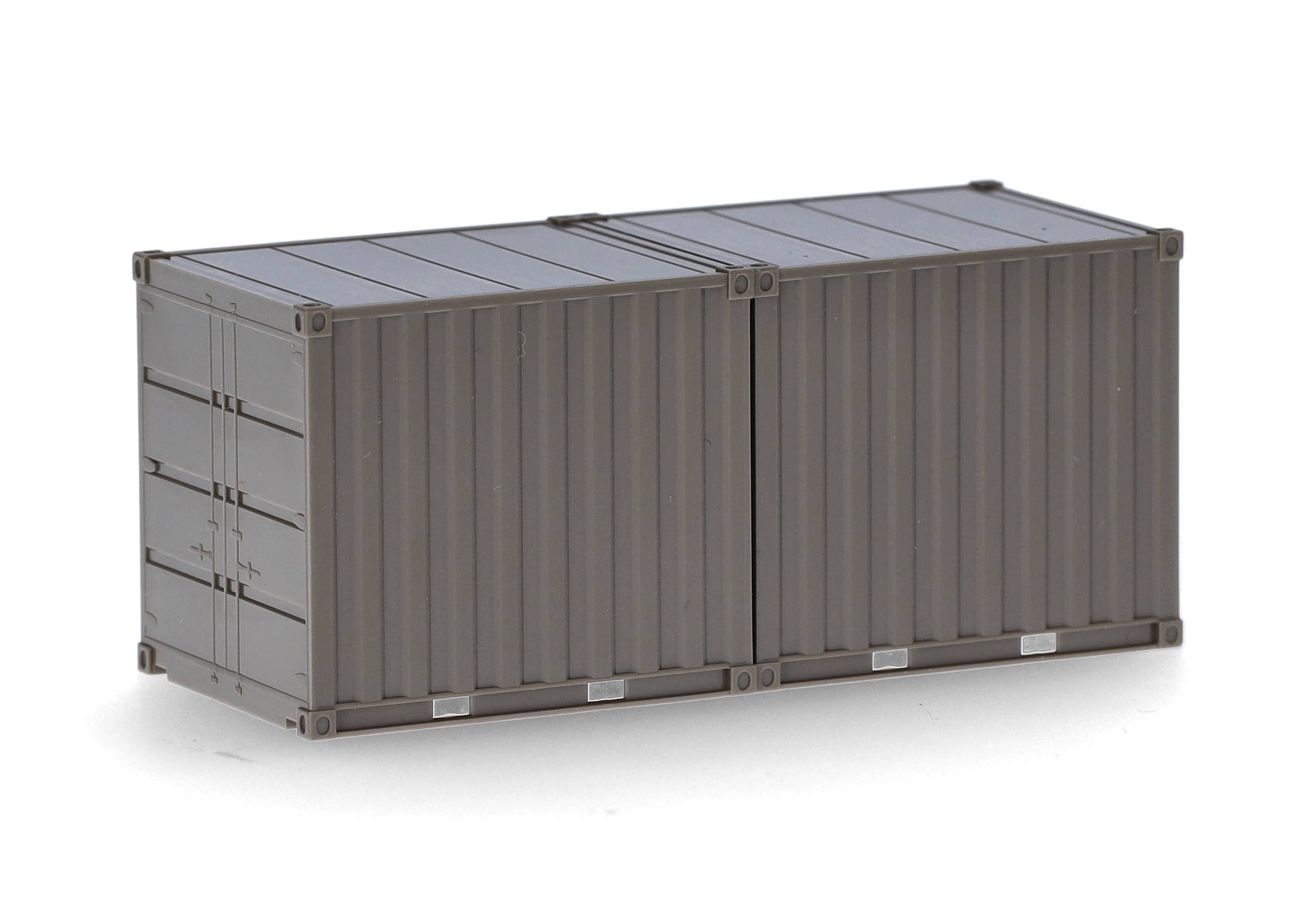 Herpa Zubehör 747110 | 2x 10ft Container | Heer | Braungrau (unbedruckt) | 1:87