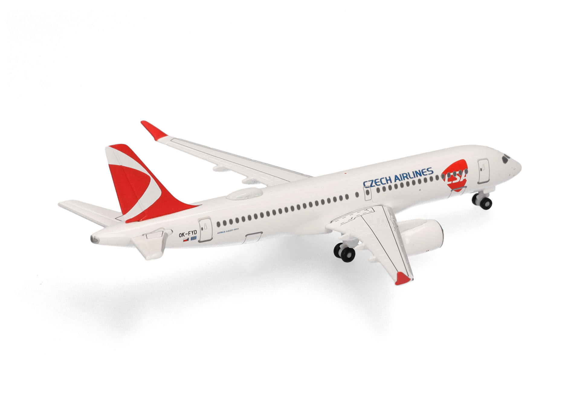 Herpa Wings 538640 | CSA Czech Airlines | Airbus A220-300 | OK-FYD | 1:500