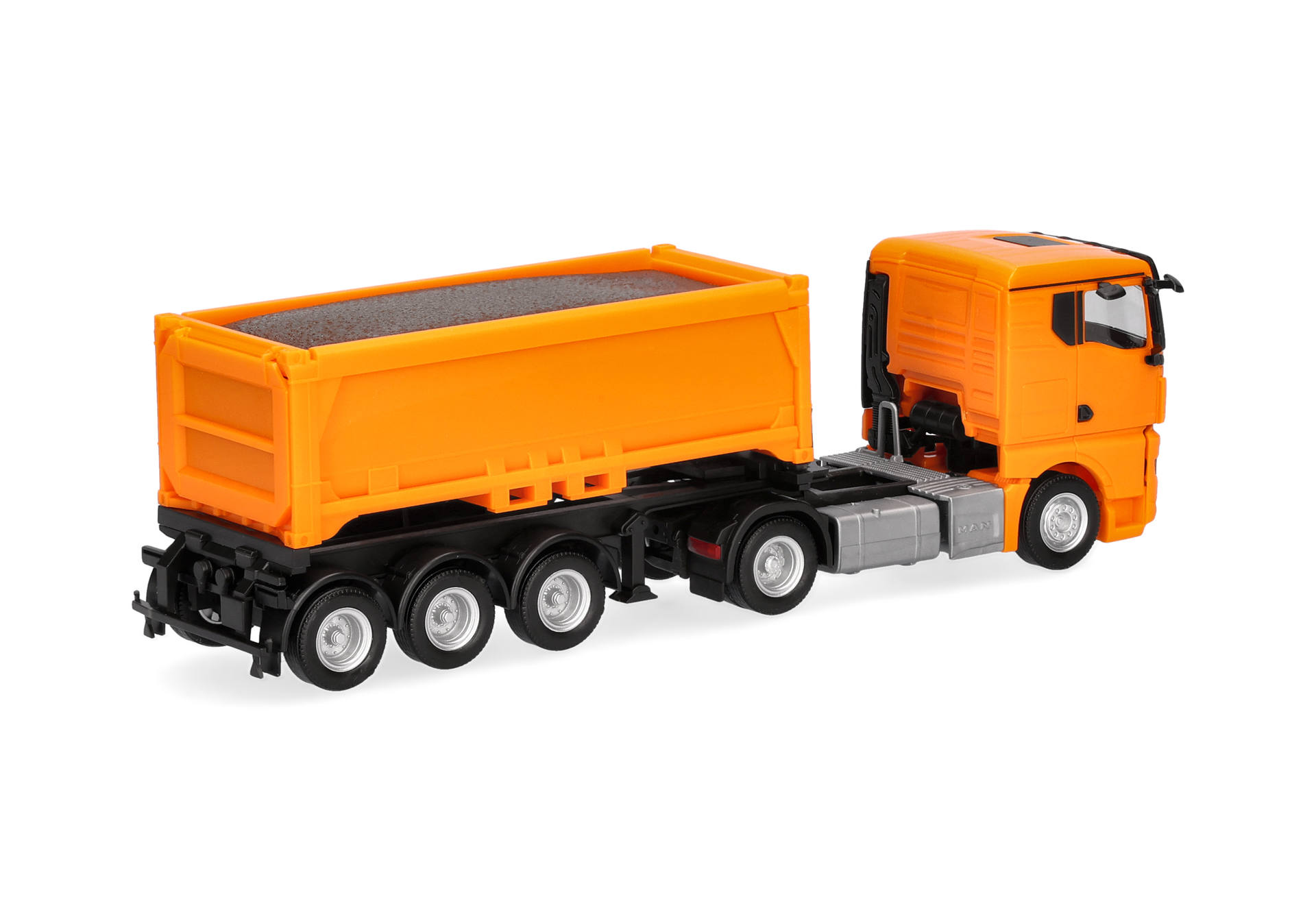 Herpa 321310 | MAN TGX GN | Abraummulden-Sattelzug | kommunalorange | 1:87