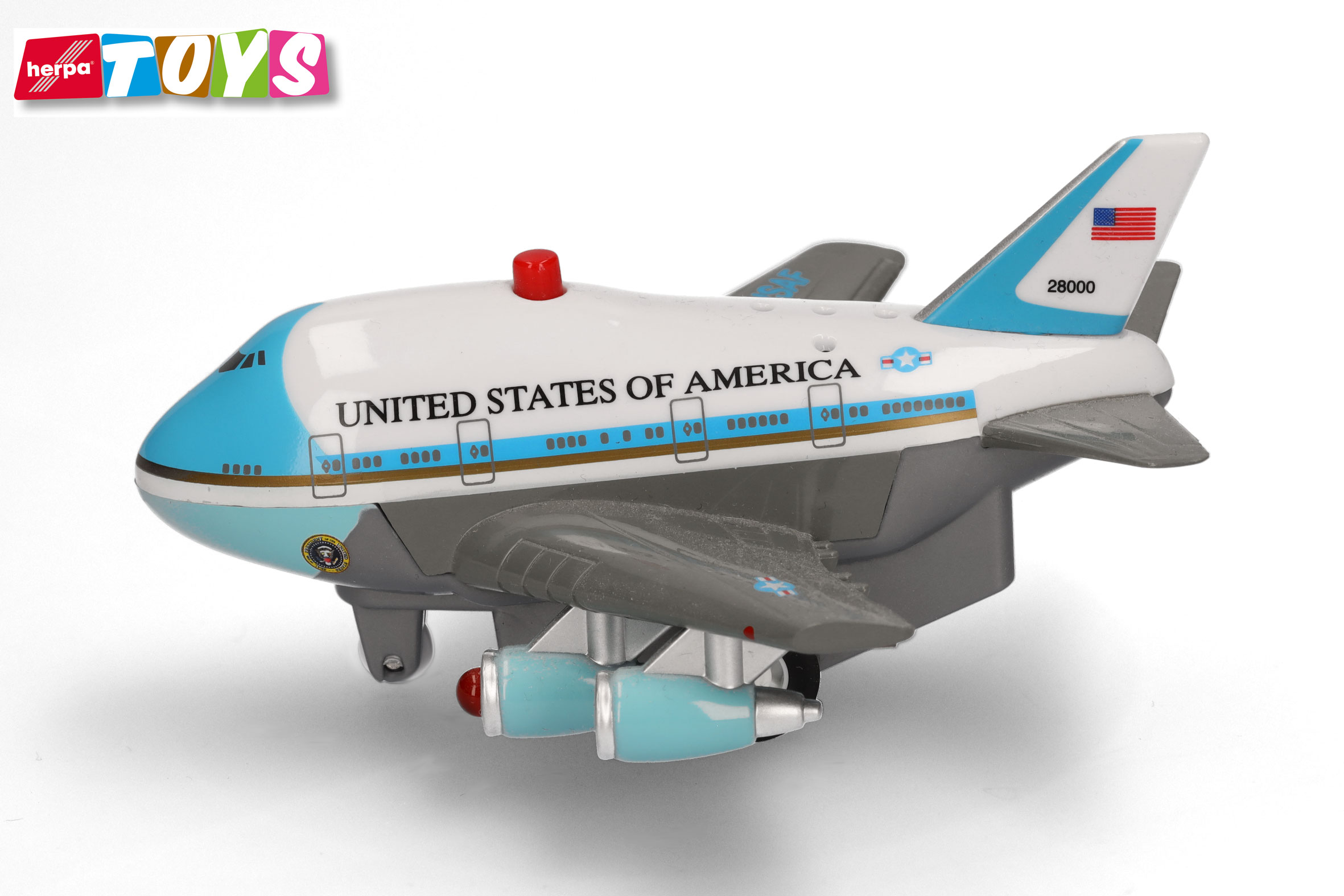 Herpa Toys | 86PB-686A | Air Force One Pullback Aviation Toy