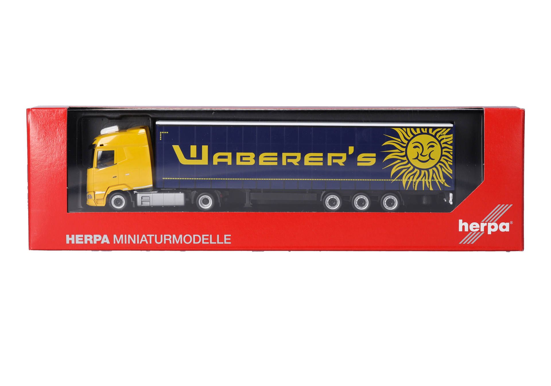 Herpa 317672 | DAF XG Lowliner-Sattelzug | Waberer's | 1:87