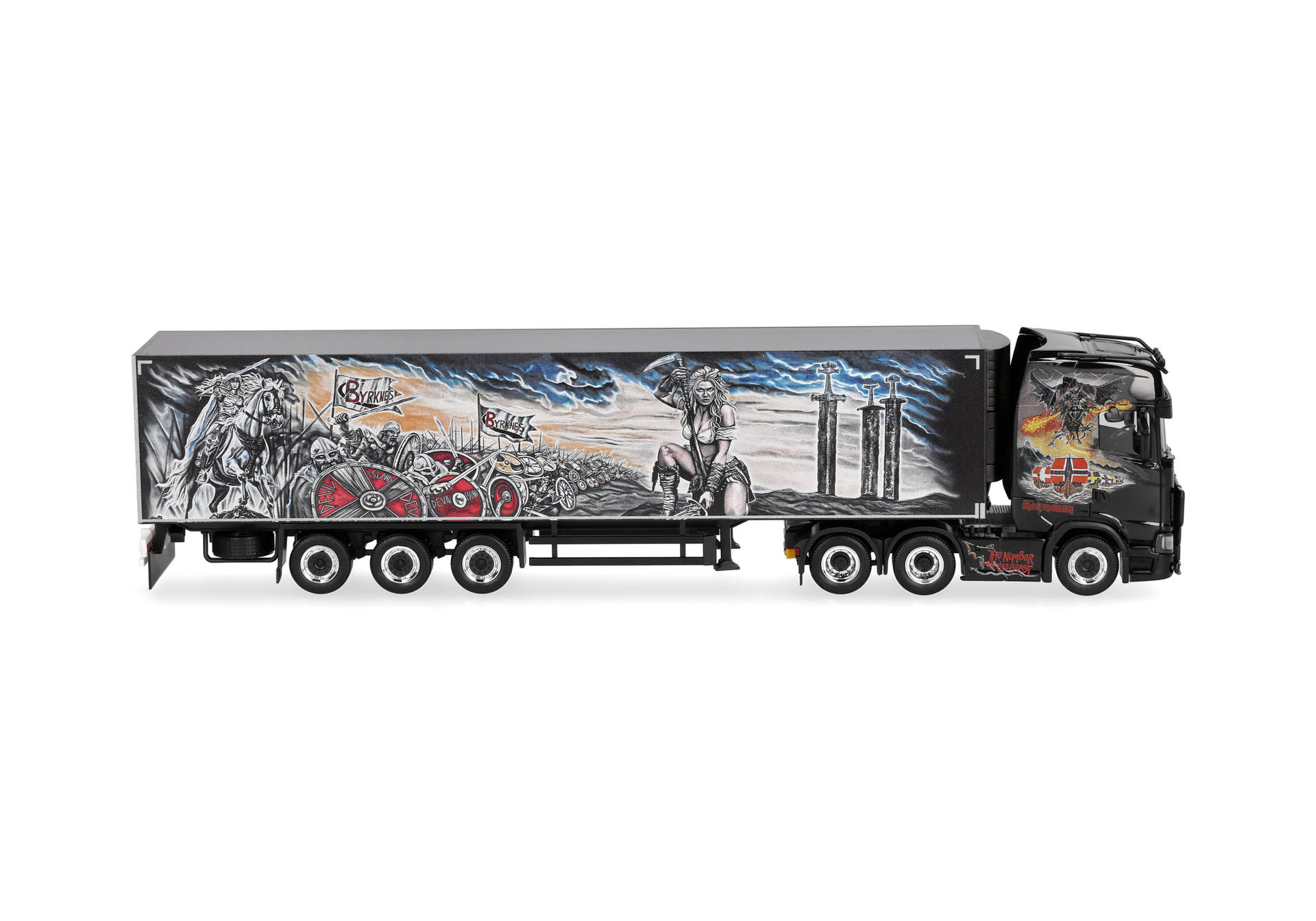 Herpa 321303 | Scania CS 20 Hochdach Kühlkoffer-Sattelzug | Byrknes | 1:87