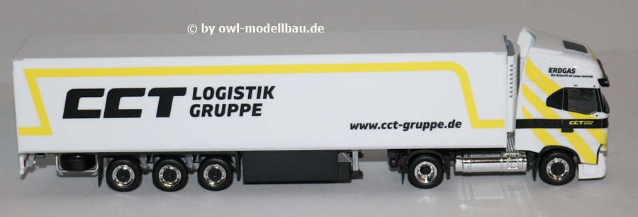 Herpa 947534 - Iveco S-Way LNG Kühlkoffer-Sattelzug - CCT Logistik Gruppe. 1:87