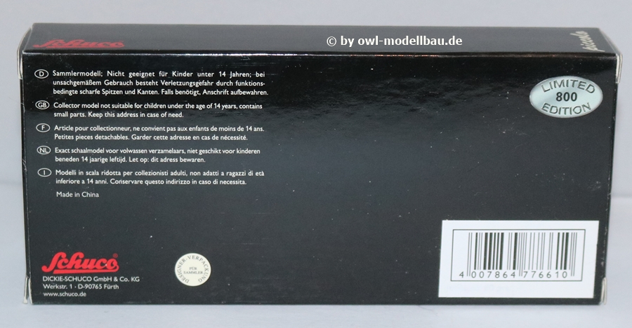 Schuco 776610 - Limited Edition - Piccolo Set "Frohe Weihnachten 2010"  1:90