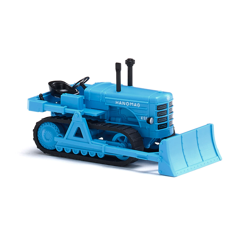 Wiking 084436 | Hanomag K55 Raupenschlepper | mit Räumschild | hellblau | 1:87