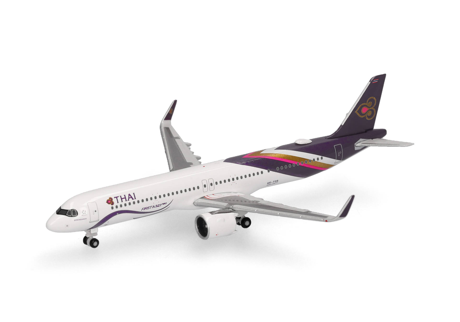 Herpa Wings 539708 | Thai Airways | Airbus A321neo  | HS-TOA - Bowonrangsi | 1:500