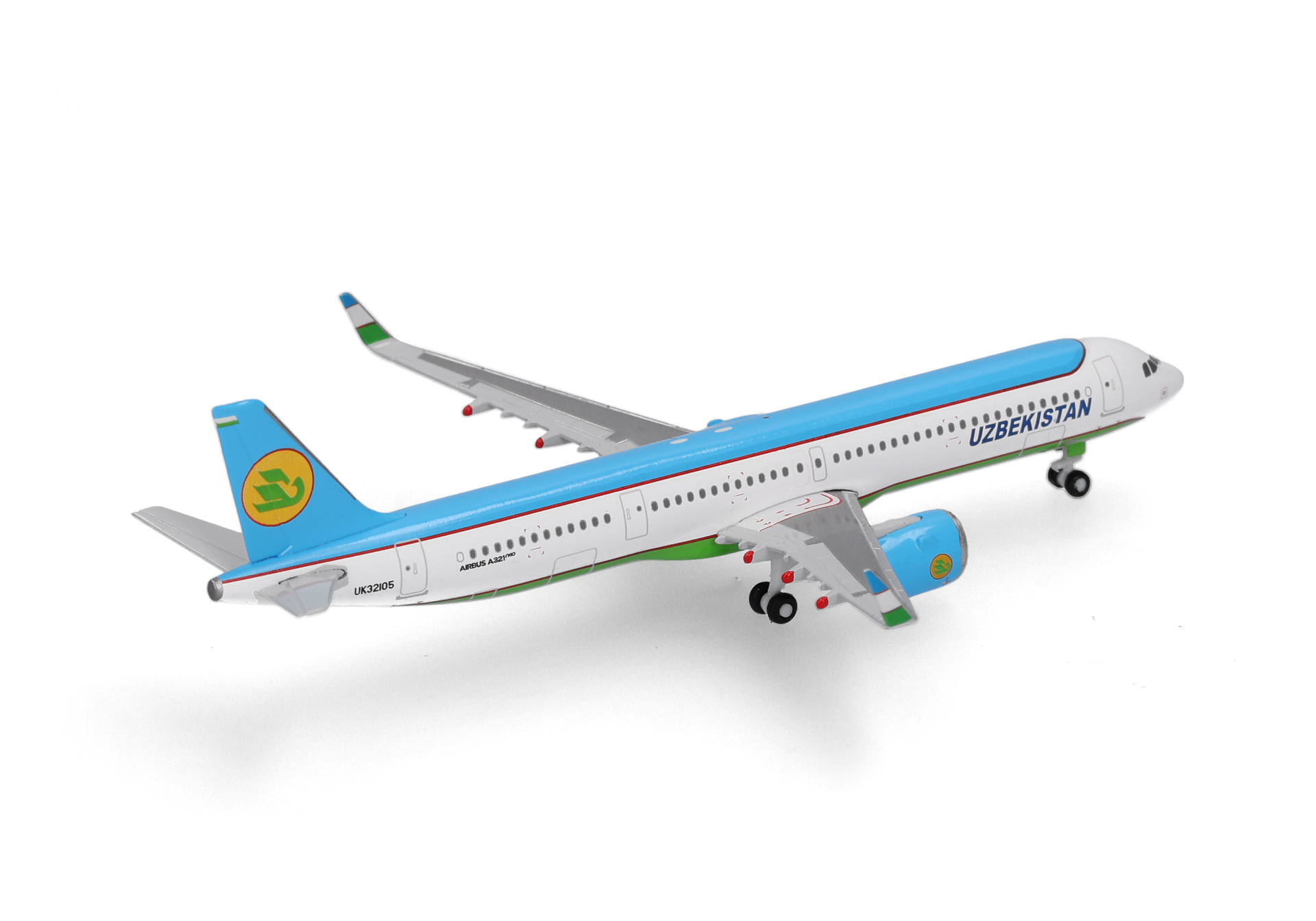 Herpa Wings 539197 | Uzbekistan Airways | Airbus A321neo | UK32105 | 1:500