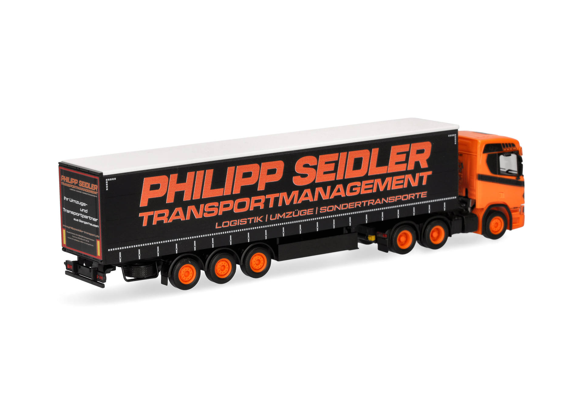 Herpa 320139 | Scania CR 20 ND Gardinenplanen-Sattelzug | Philipp Seidler | 1:87