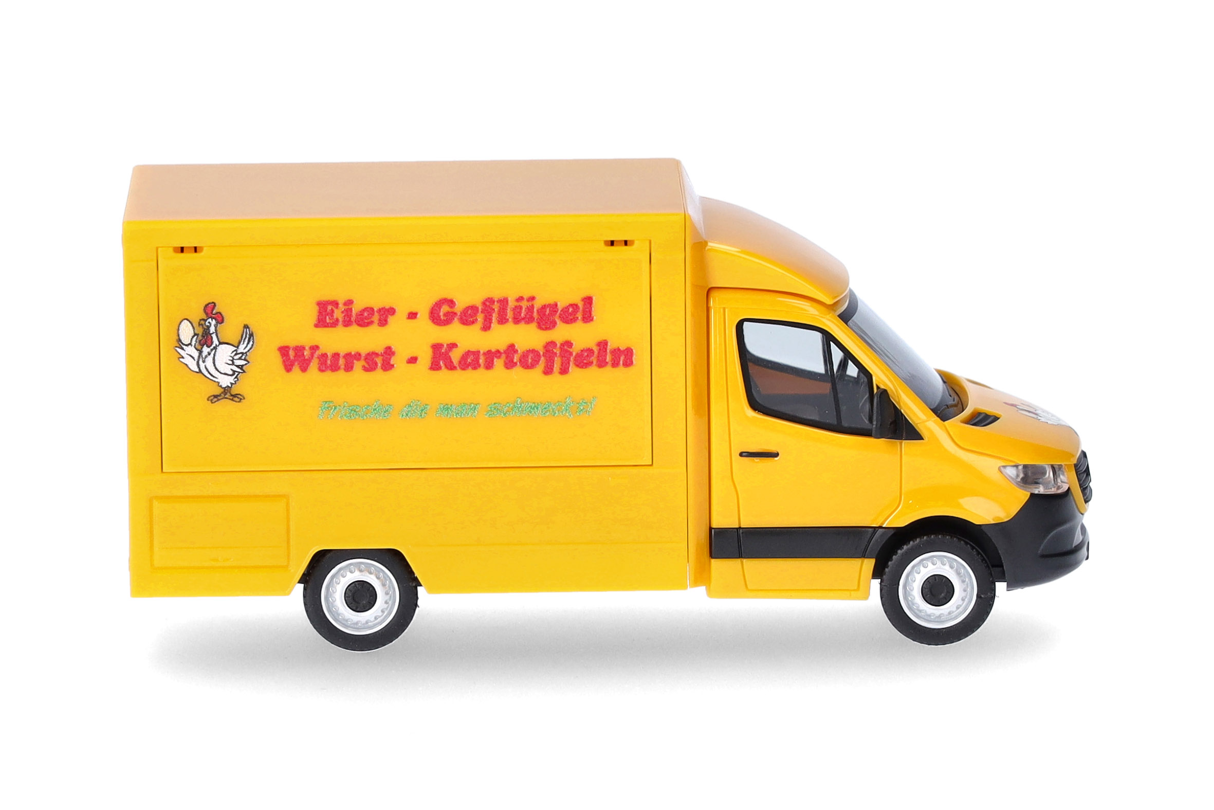 Herpa 098656 | MB Sprinter '18 Foodtruck | Eier, Geflügel, Wurst, Kartoffeln | 1:87
