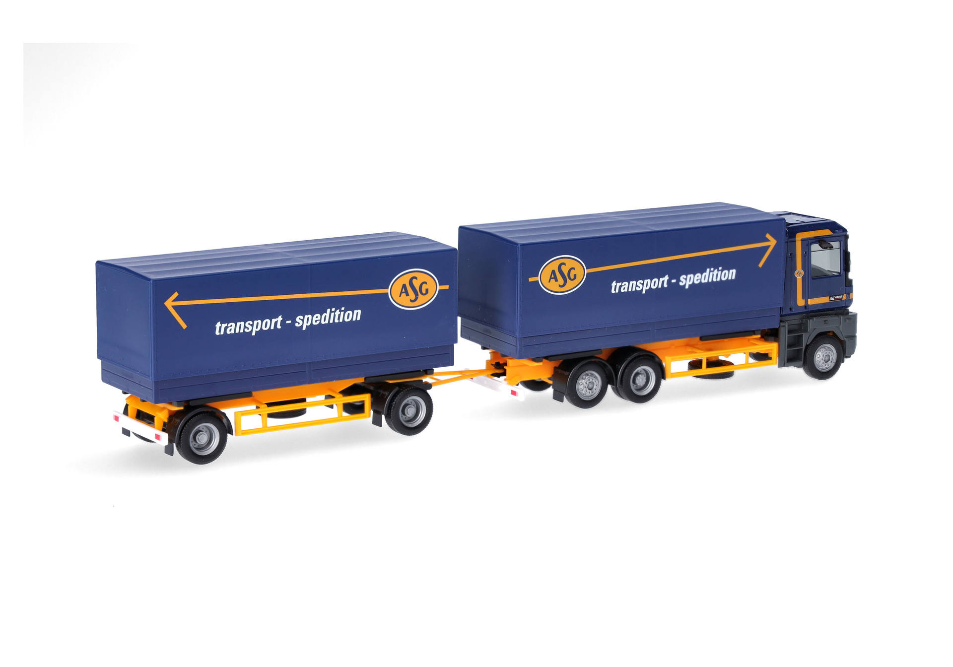 Herpa 320160 | Renault AE Wechselpritschen/planen-Hängerzug | ASG | 1:87