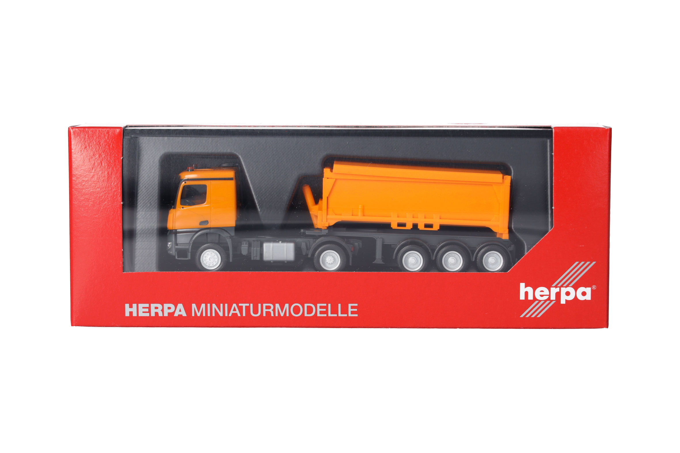 Herpa 318549 | MB Arocs Classicspace Abraumcontainer-Sattelzug | 1:87