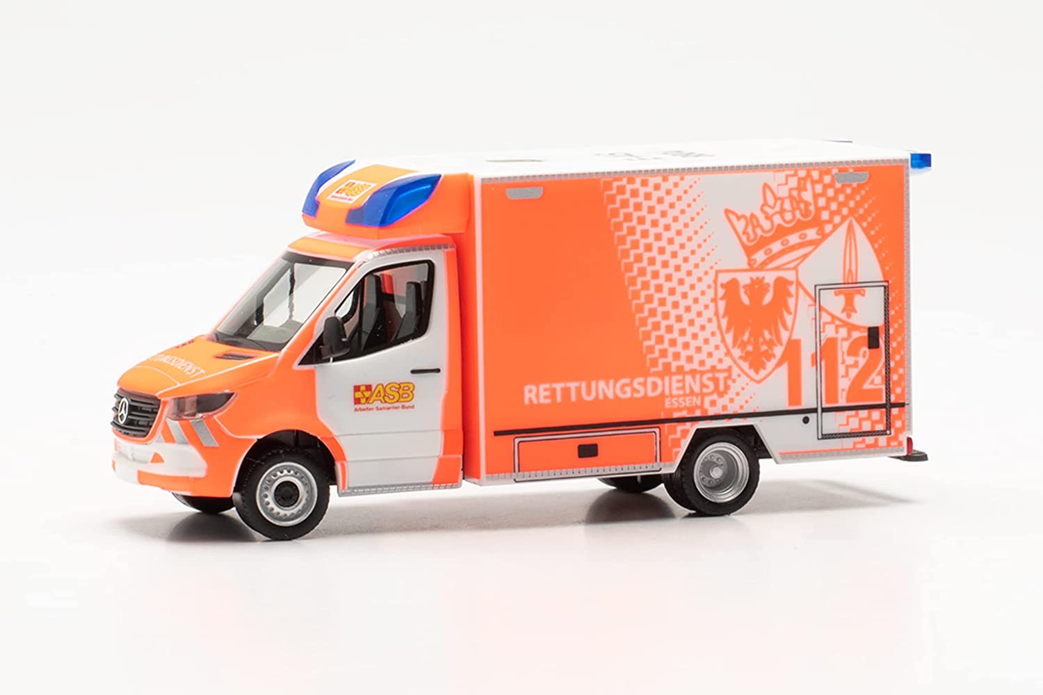 Herpa 097307 | Mercedes-Benz Sprinter `18 Fahrtec RTW | ASB / FW Essen | 1:87