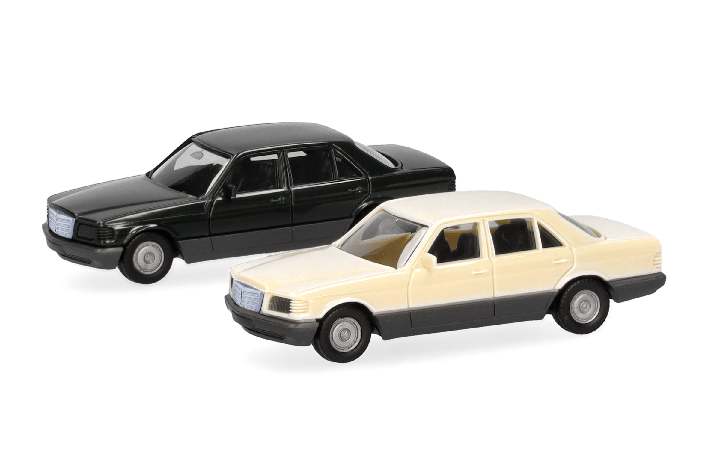 Herpa MiniKit 013727-003 | Mercedes-Benz S-Klasse (W126), tiefgrün/elfenbein | 1:87