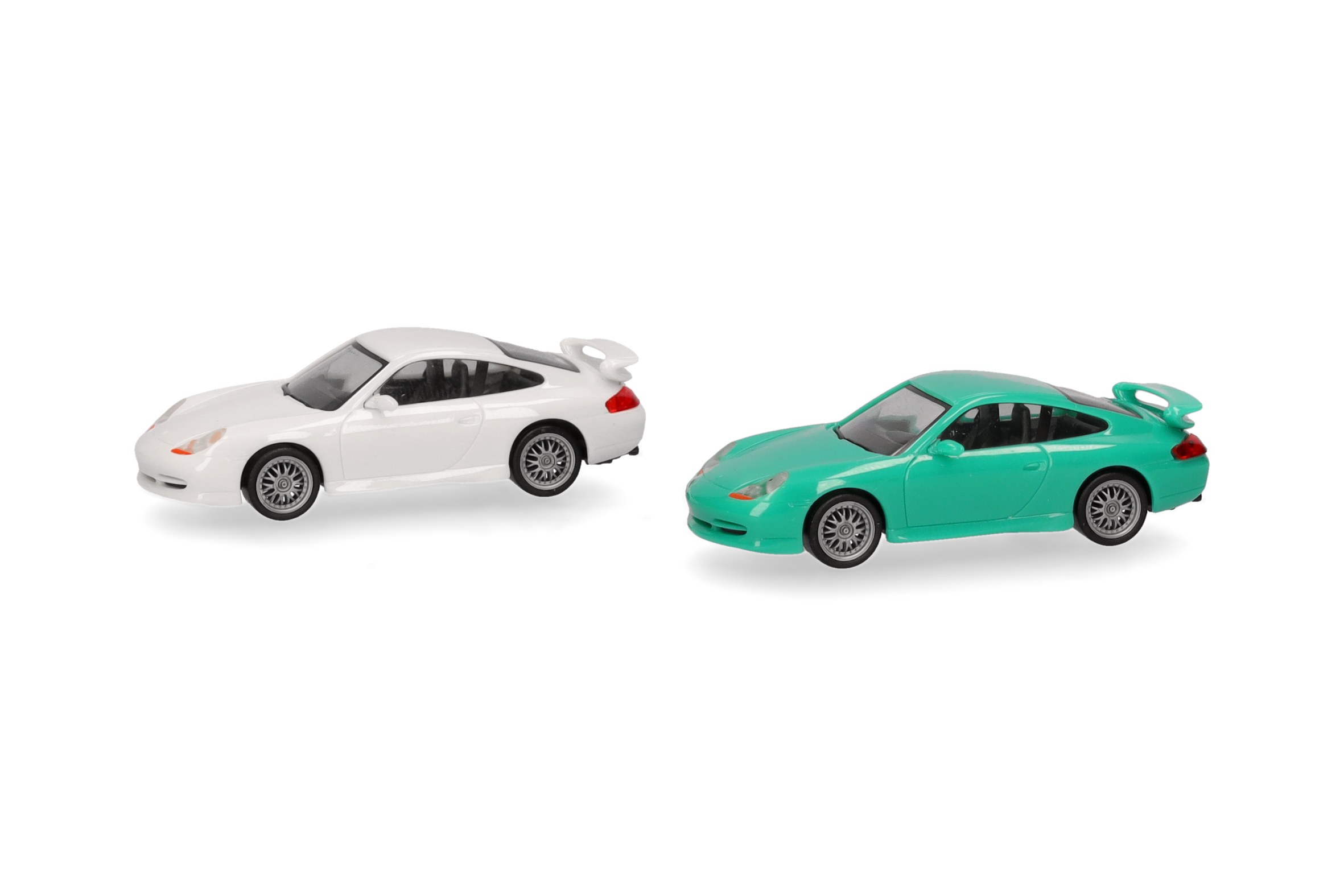 Herpa MiniKit 014083 |  Porsche 911 GT3 (996) Grandprix | Weiß und hellgrün | 1:87