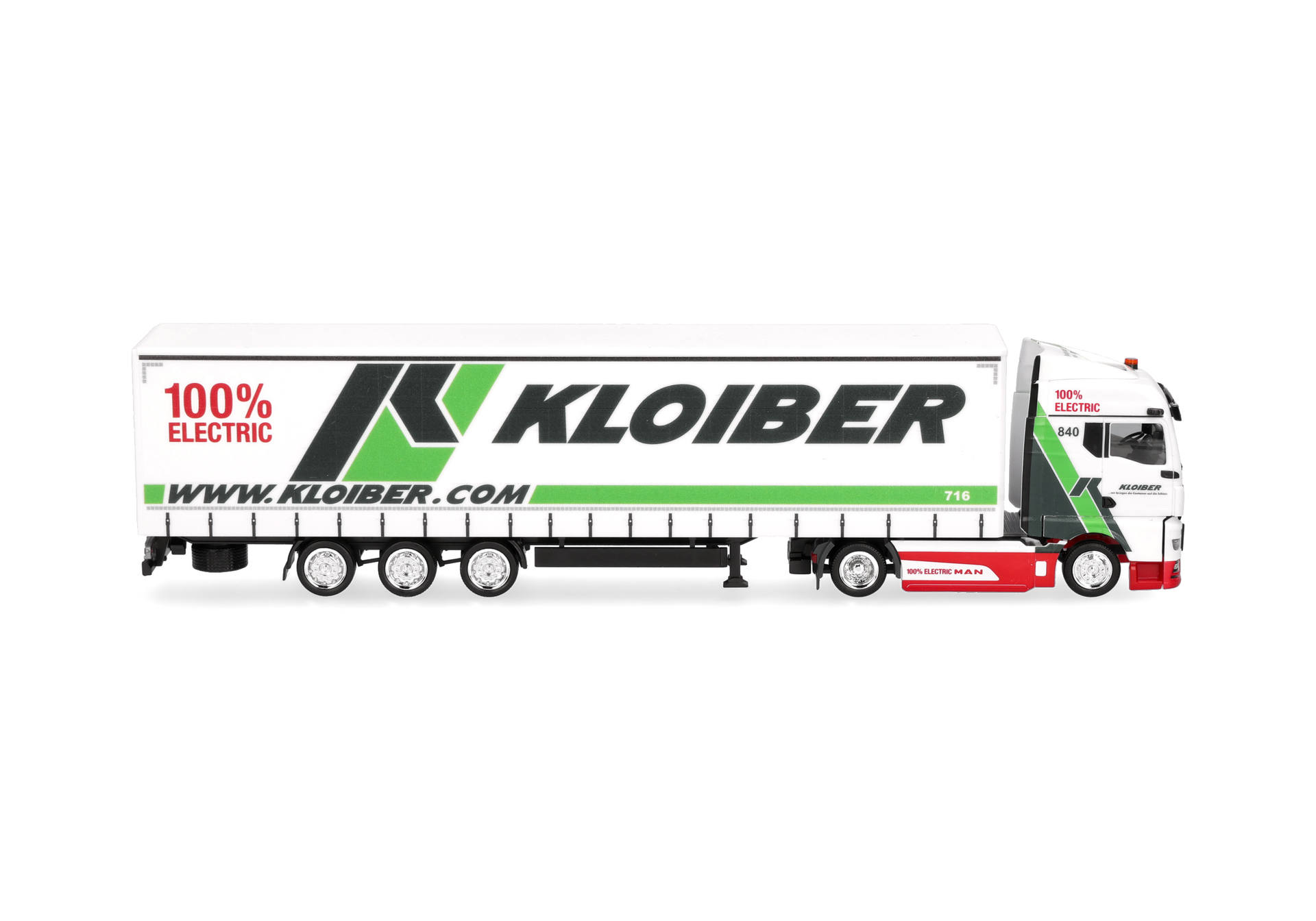Herpa 321365 | MAN eTGX GM Jumboplanen-Sattelzug | Kloiber | 1:87