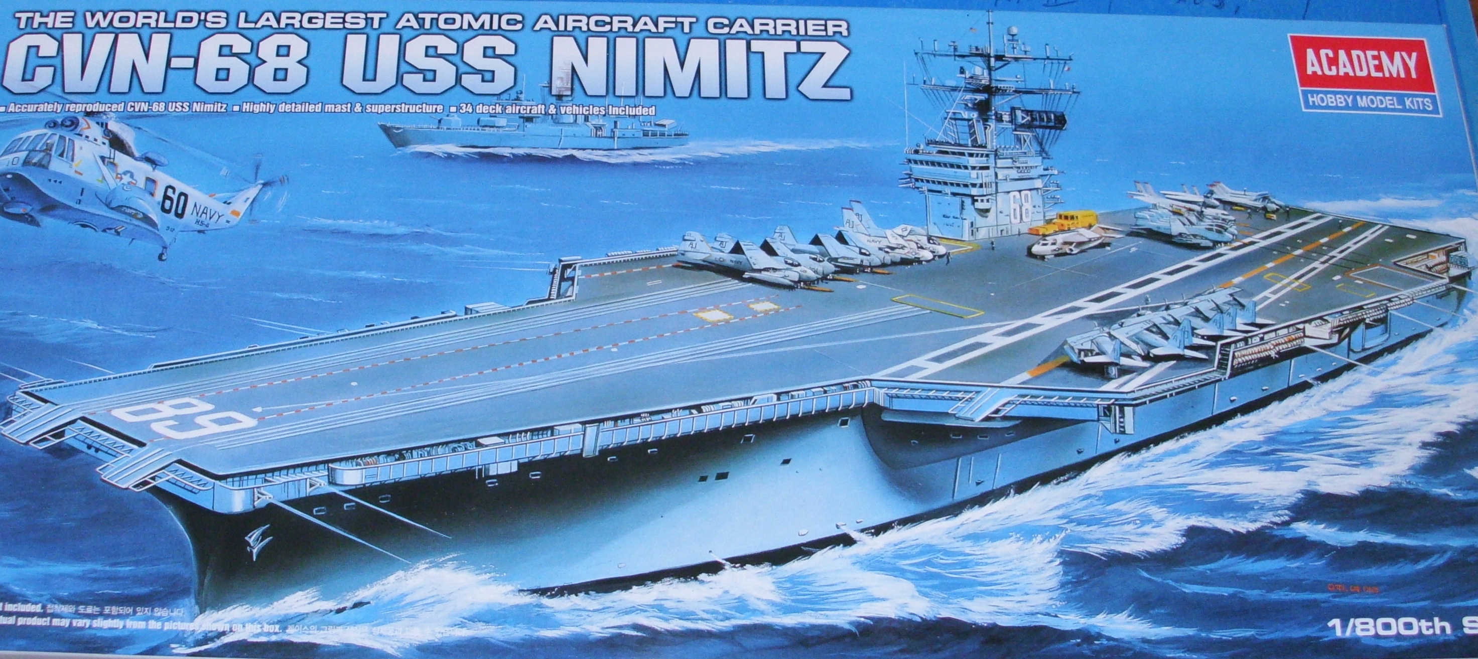 14213/1439 Academy - CVN 68 USS Nimitz. 1:800   #
