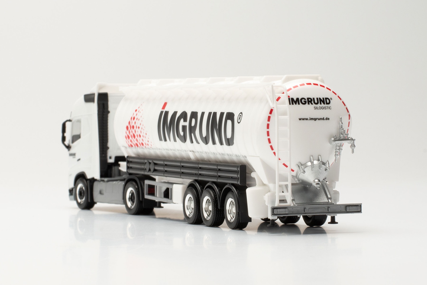 Herpa 314961 - Volvo FH Gl. ADR Saugsilo-Sattelzug „Imgrund“ (NRW/Wesel). 1:87