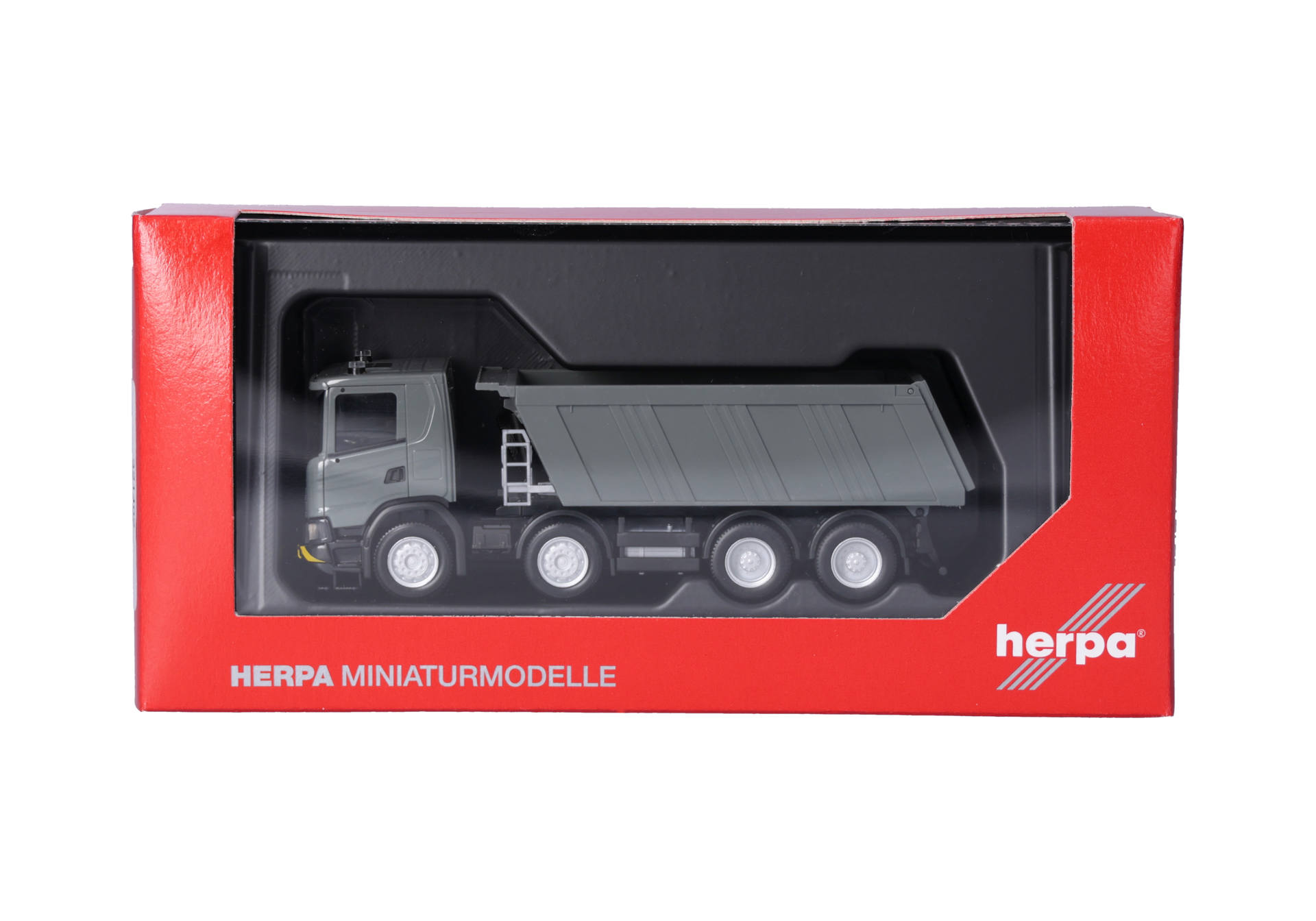 Herpa 321402 | Scania XT 17 | Kipp-LKW 4achs | grau-gelb | 1:87