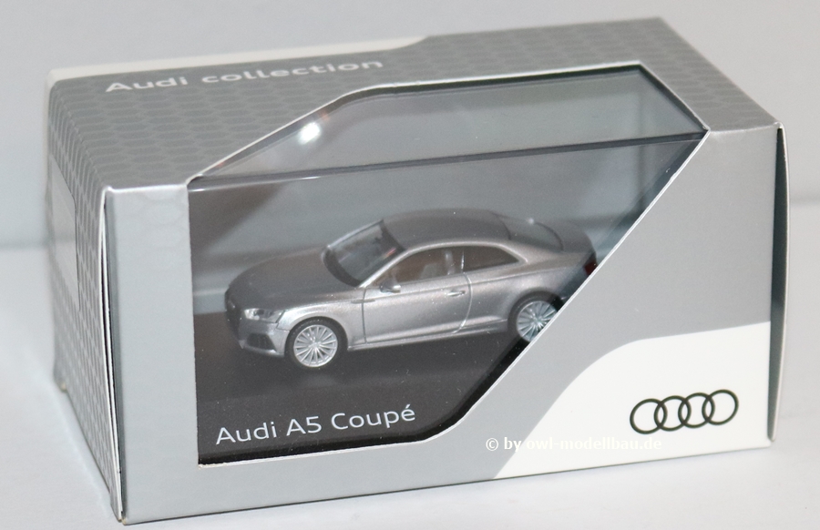 Herpa 5011605421 - Audi A5 Coupé - 2016 - Florettsilber. 1:87