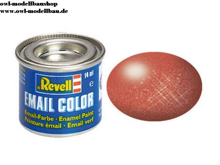 Revell Email Color Farben, Dose 14 ml, 88 verschiedene Farbtöne-32195, metallic, bronze