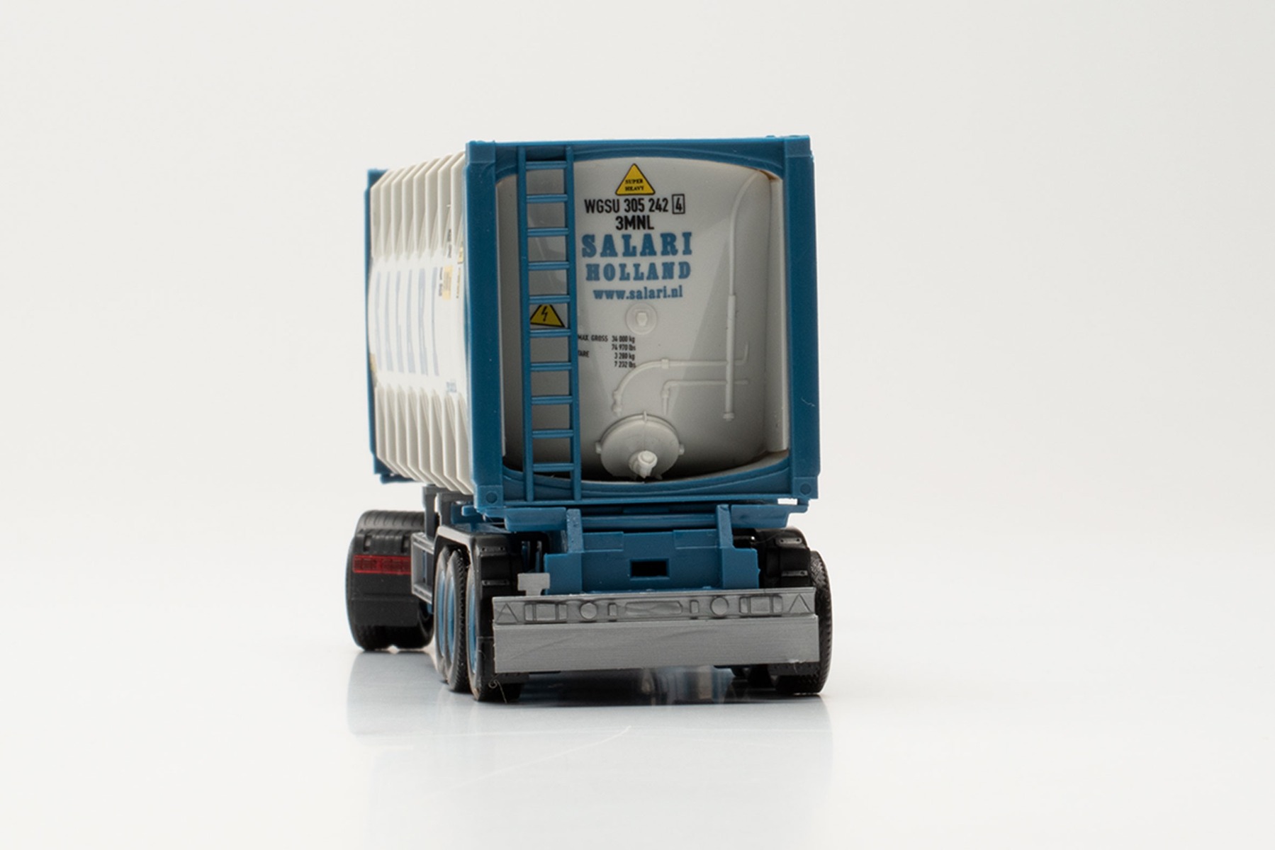 Herpa 314718 - Volvo FH Gl. 2020 30 ft. Bulkcontainer-Sattelzug/30 ft. bulkcontainer trailer - Salari (NL/Sittard). 1:87