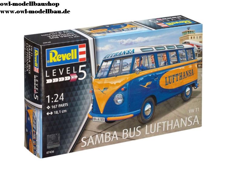 07436 Revell - Volkswagen T1 SAMBA BUS - Lufthansa     #