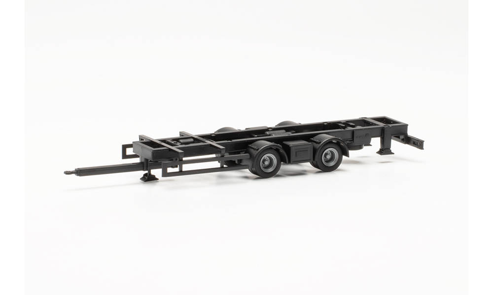 Herpa TS 085533 | Tandem-Hängerfahrgestell für Volumenzüge 7,82 m mit Festaufbau | 1:87
