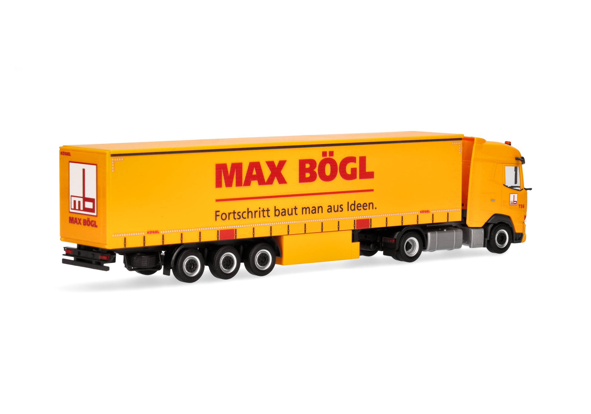 Herpa 320016 | DAF XG Gardinenplanen-Sattelzug "Max Bögl" | 1:87