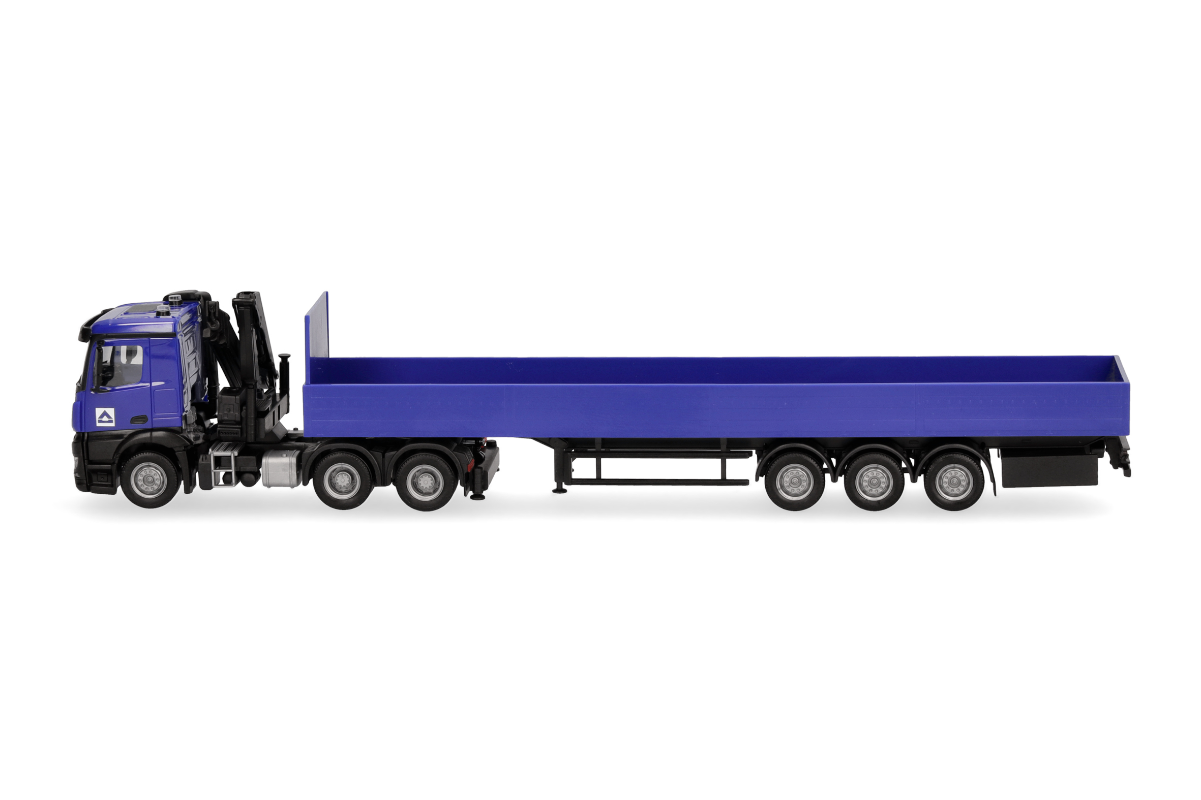 Herpa 960038 | Mercedes-Benz Arocs (mit Ladekran) | Pritschen-Sattelzug | Hoch-Tief  | 1:87
