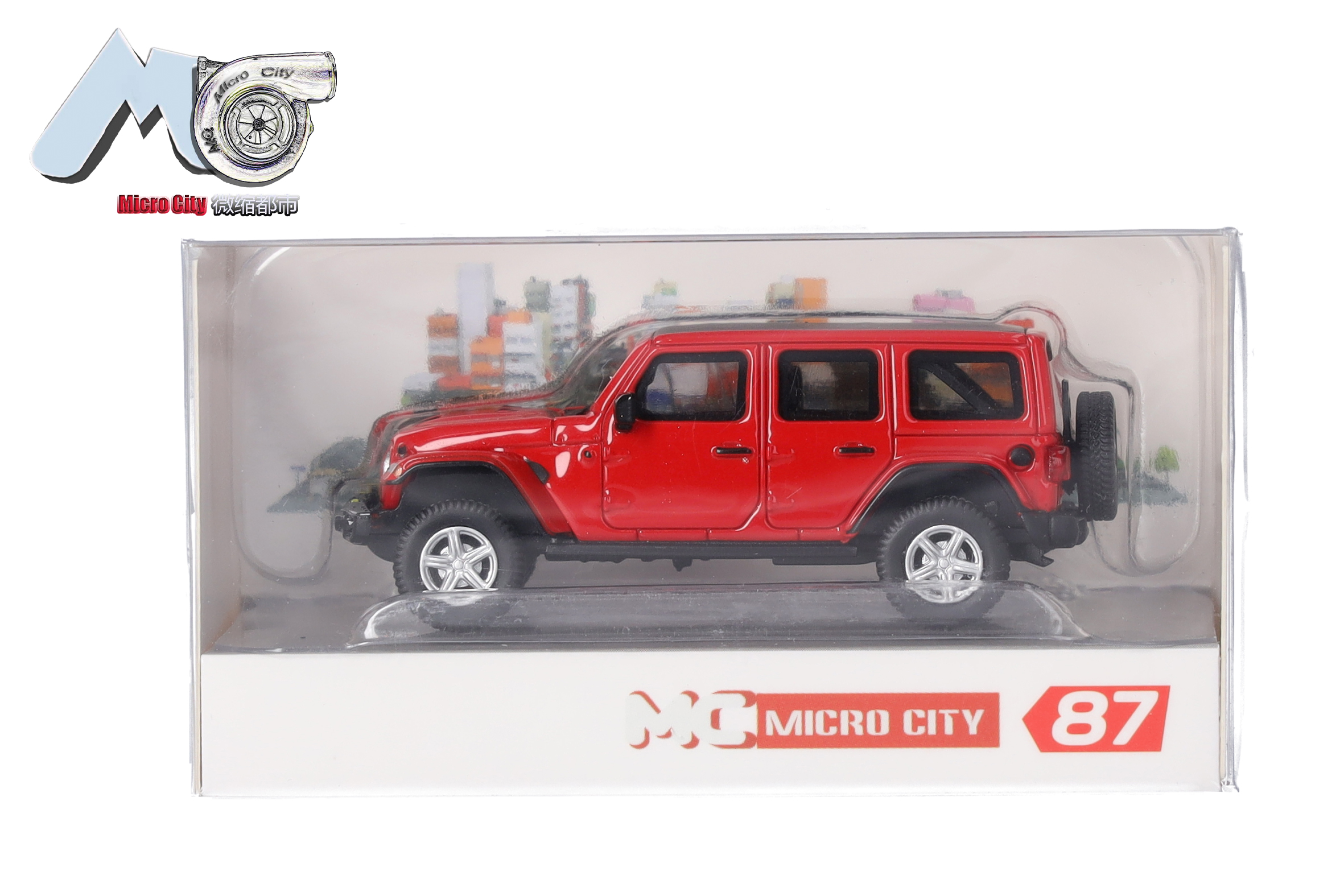 Herpa MicroCity 87MC000011 | Jeep Wrangler (ab 2017) | rot | 1:87