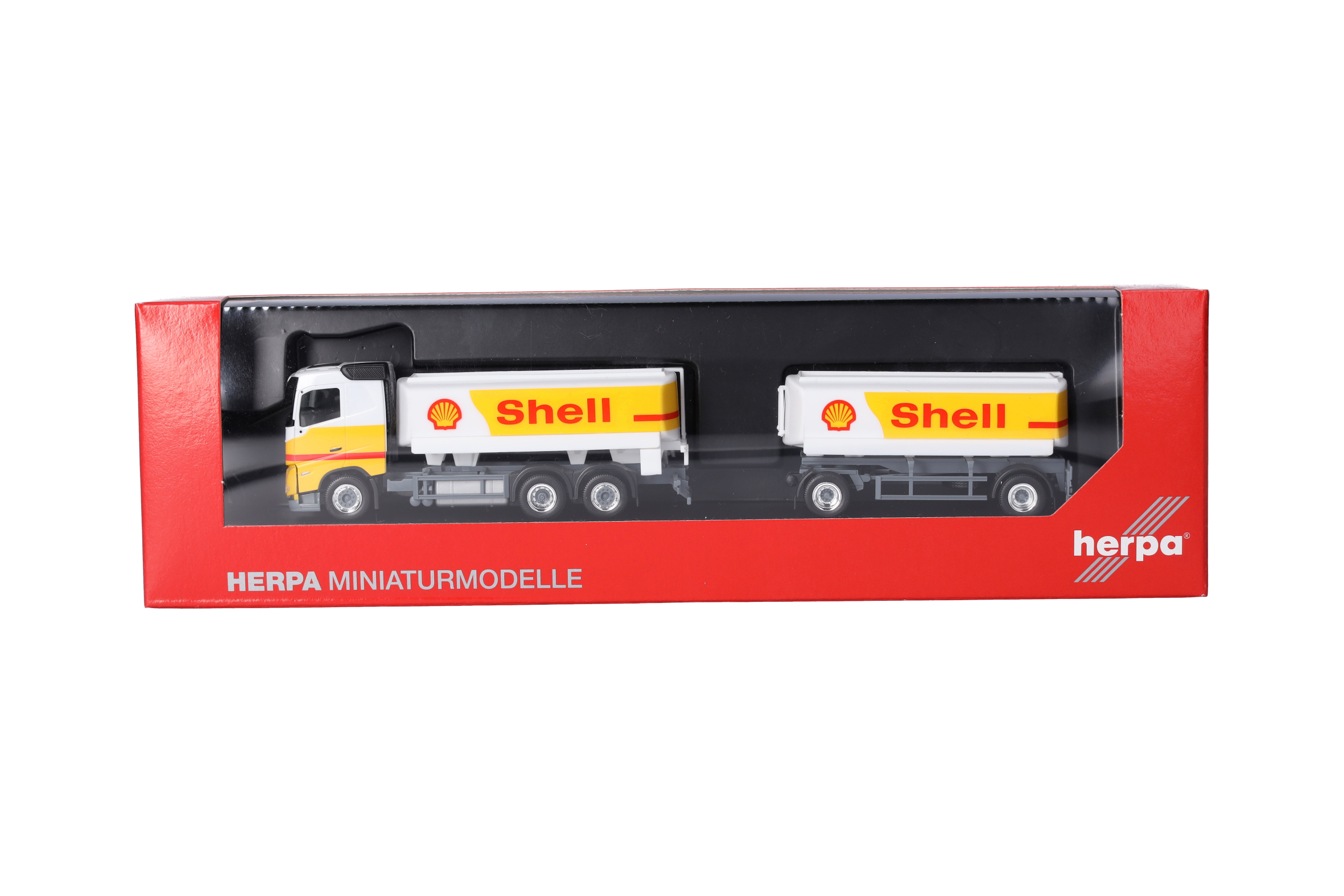 Herpa 316071 | Volvo FH FD 2020 Benzintank-Hängerzug | Shell | 1:87