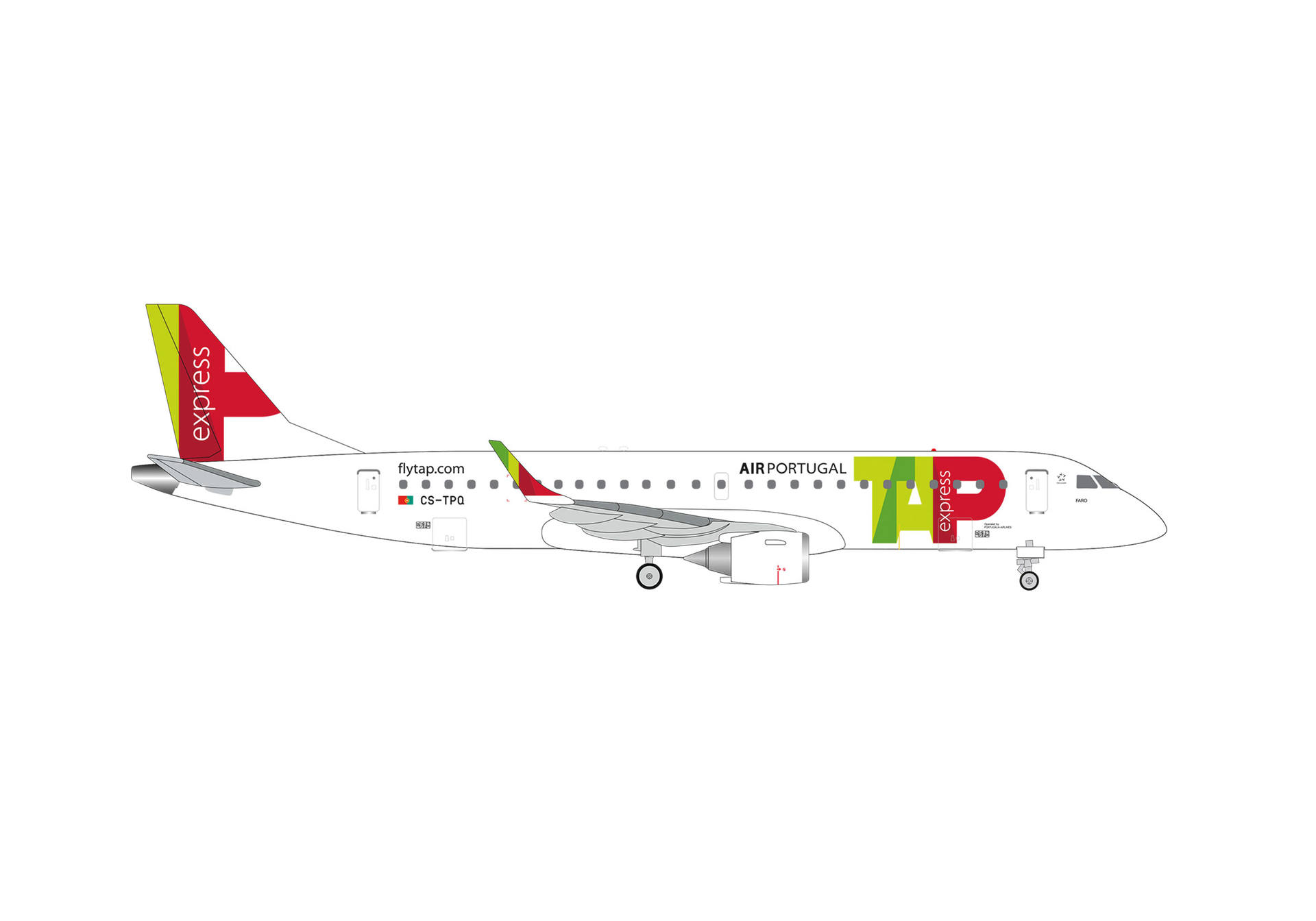 Herpa Wings 539371 | TAP Express | Embraer E190 | CS-TPQ "Faro" | 1:500