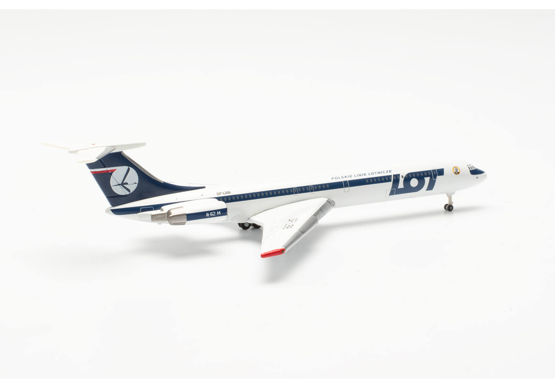 Herpa Wings 537322 | LOT Polish Airlines Ilyushin IL-62M | SP-LBB "Ignacy Paderewski" | 1:500
