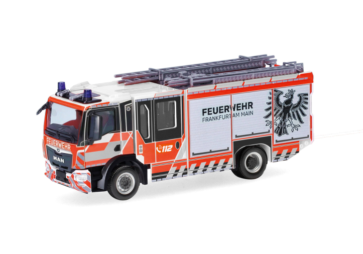 Herpa 099721 | MAN TGM CC Ziegler Z-Cab Löschfahrzeug | FW Frankfurt/Main | 1:87
