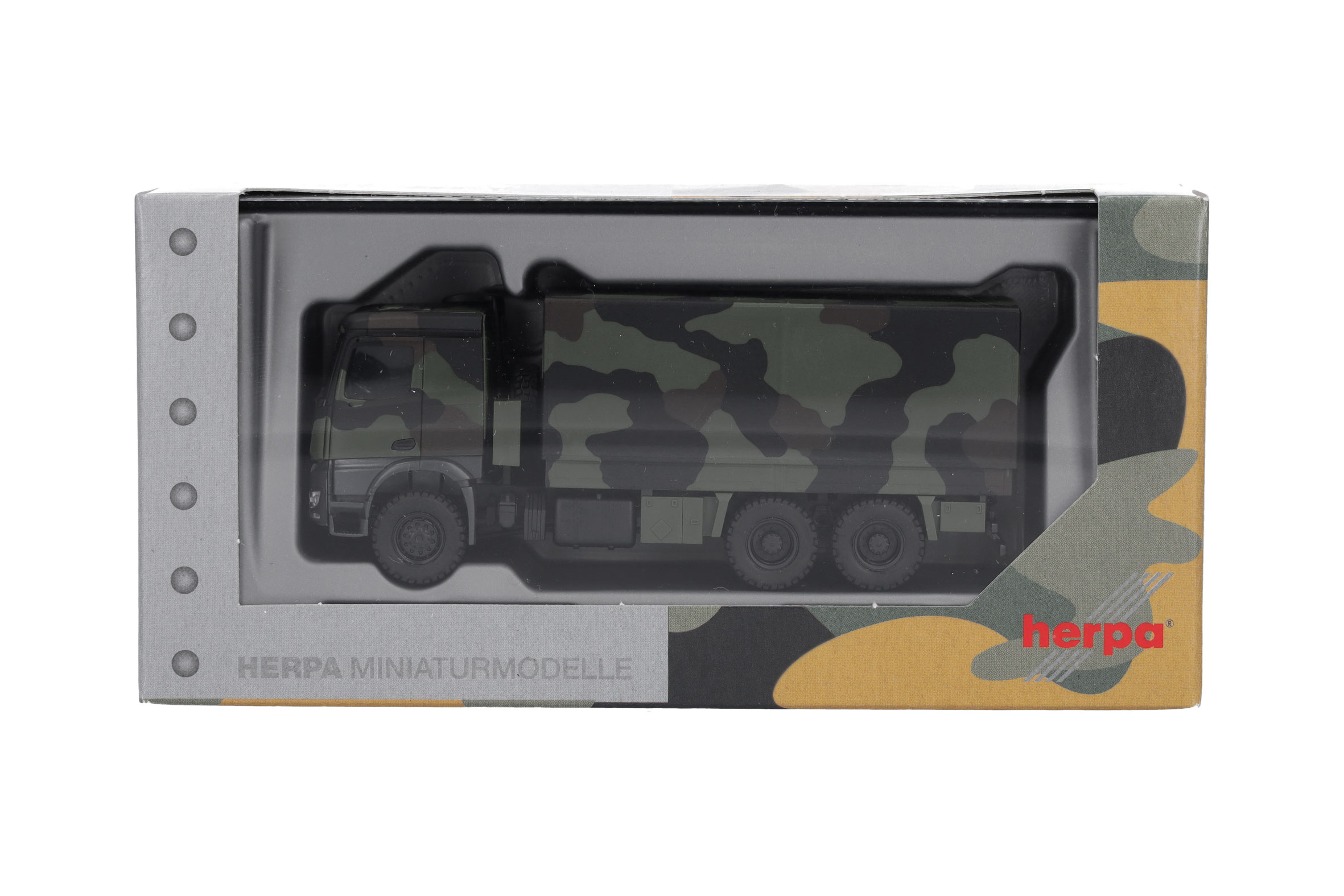 Herpa 746991-002 | Mercedes-Benz Arocs 6x6 Pritsche/Plane | dekoriert | 1:87