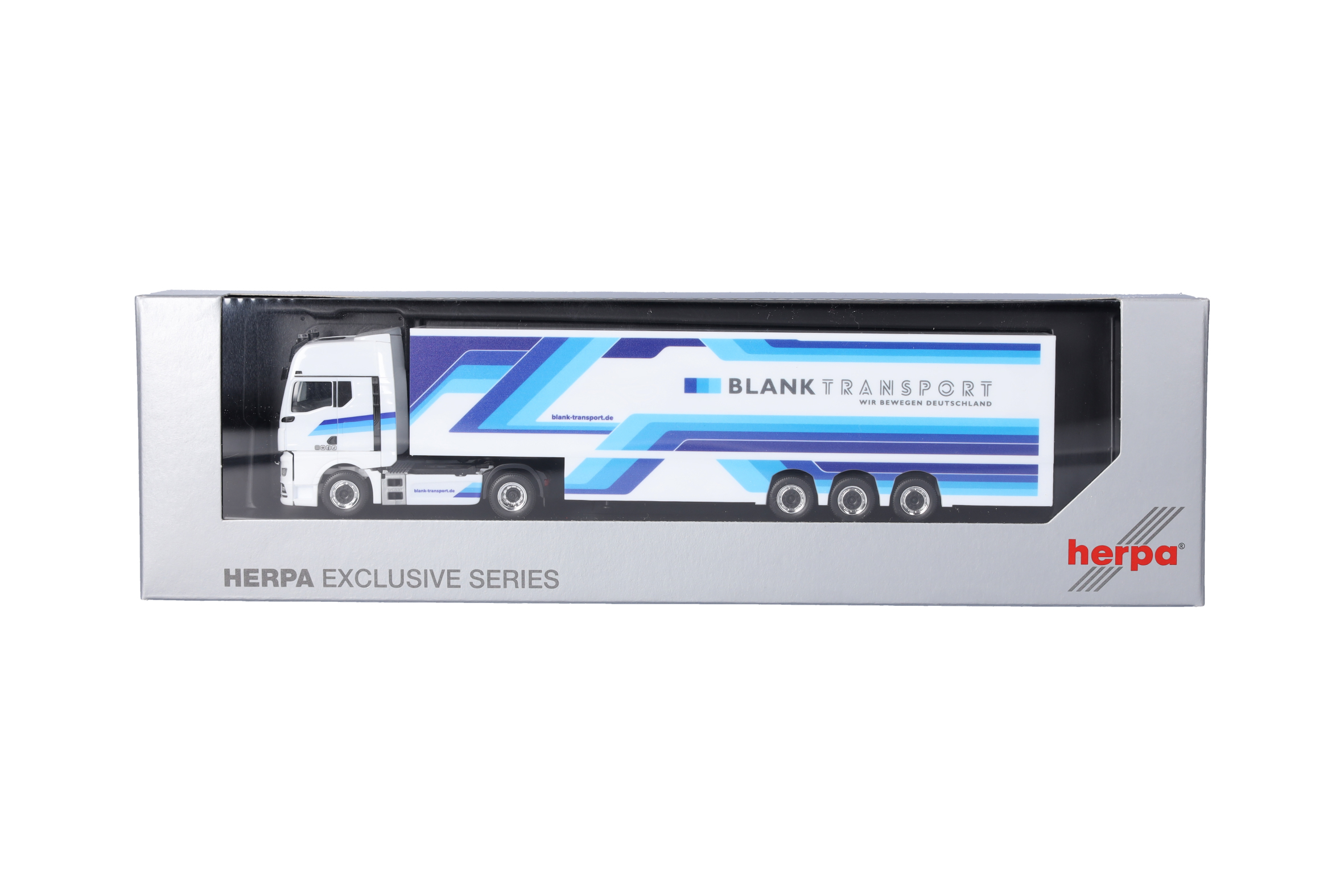 Herpa 959308 | MAN TGX GX | Kühlkoffer-Sattelzug | Blank Transporte | 1:87