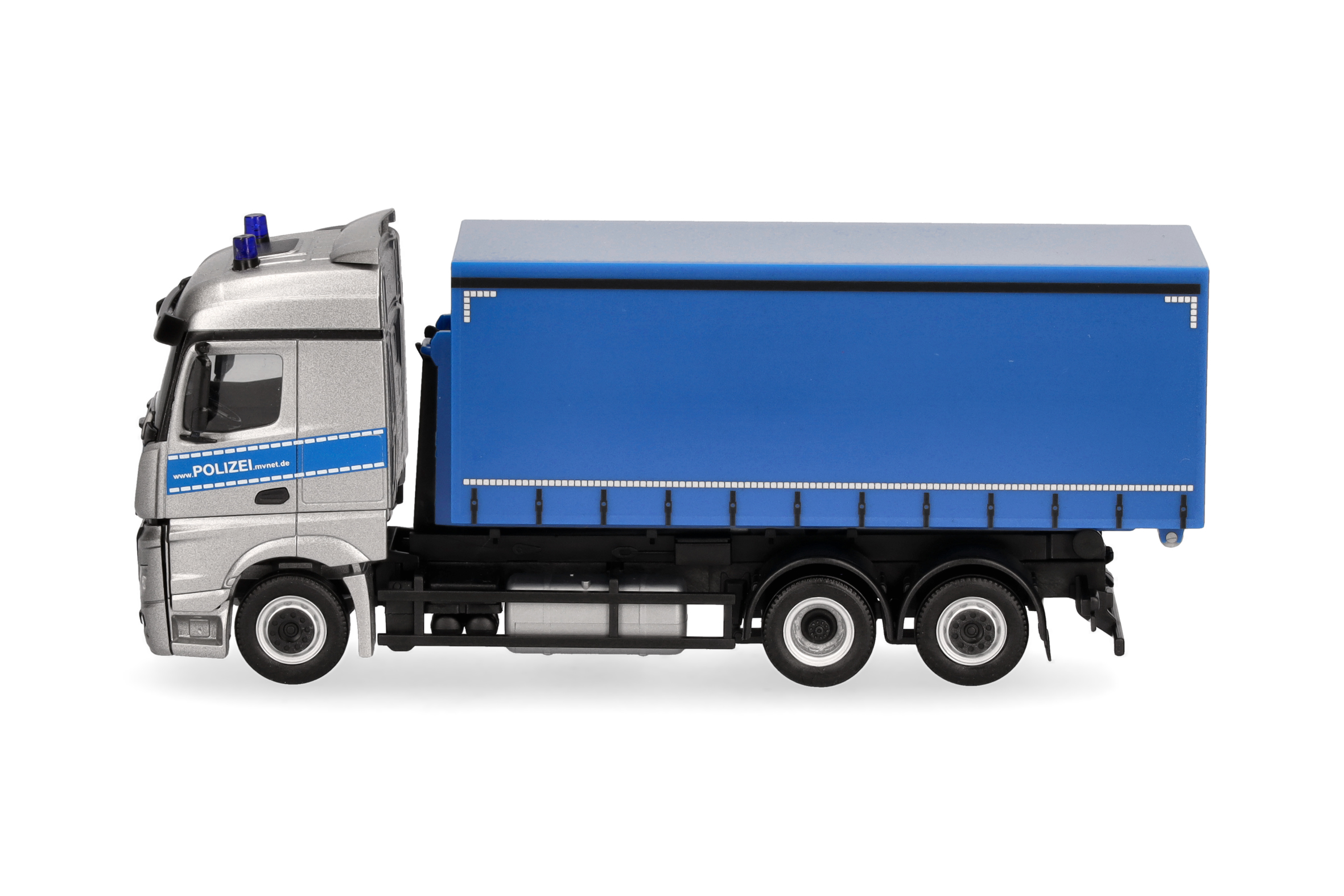 Herpa 098427 | MB Actros Streamspace | Wechsellader-LKW |Bereitschaftspolizei Meck.-pomm | 1:87