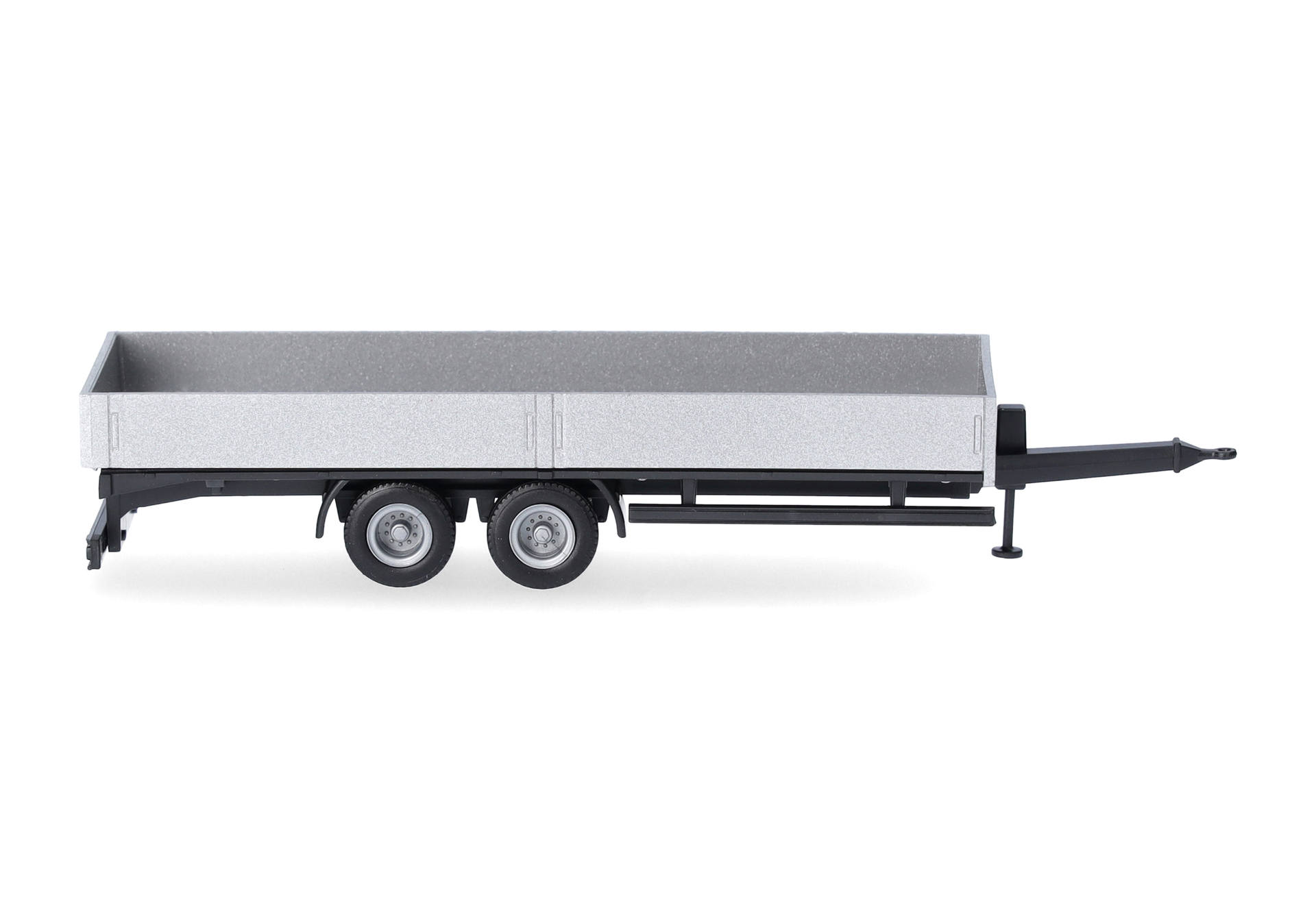 Herpa  076920-002 | Tieflade-Tandemanhänger 2-achs | silber | 1:87