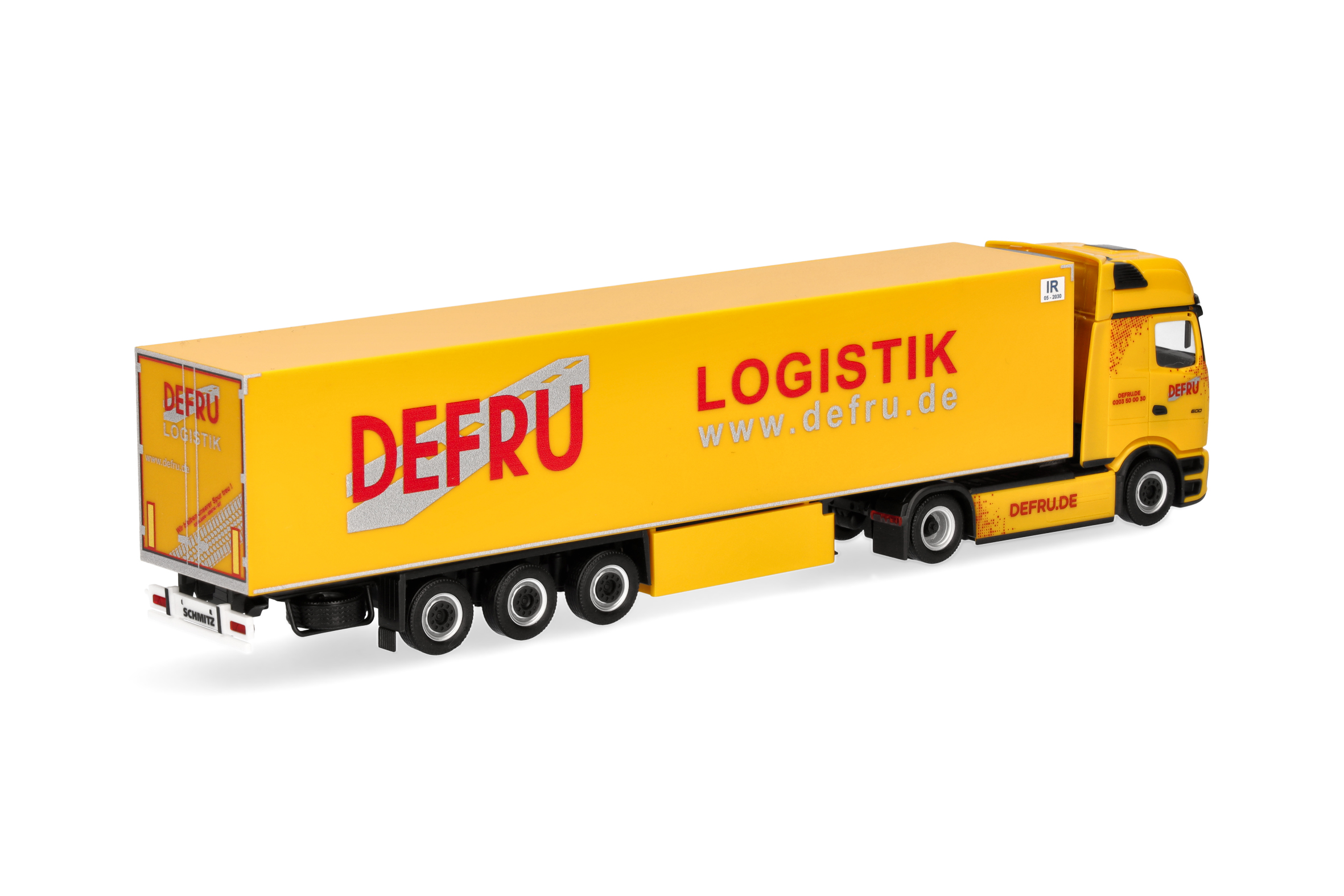 Herpa 961868 | MB eActros 600 ProCabin Gigaspac e|  Kühlkoffer-Sattelzug  | DEFRU | 1:87