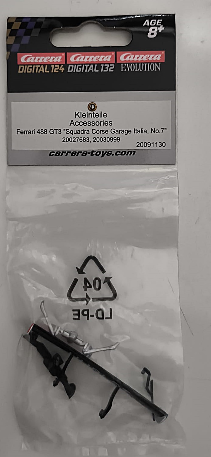 91130 Carrera 1:32 | Kleinteile | Ferrari 488 GT3 | Squadra Corse Garage Italia No.7 (27683, 30999)
