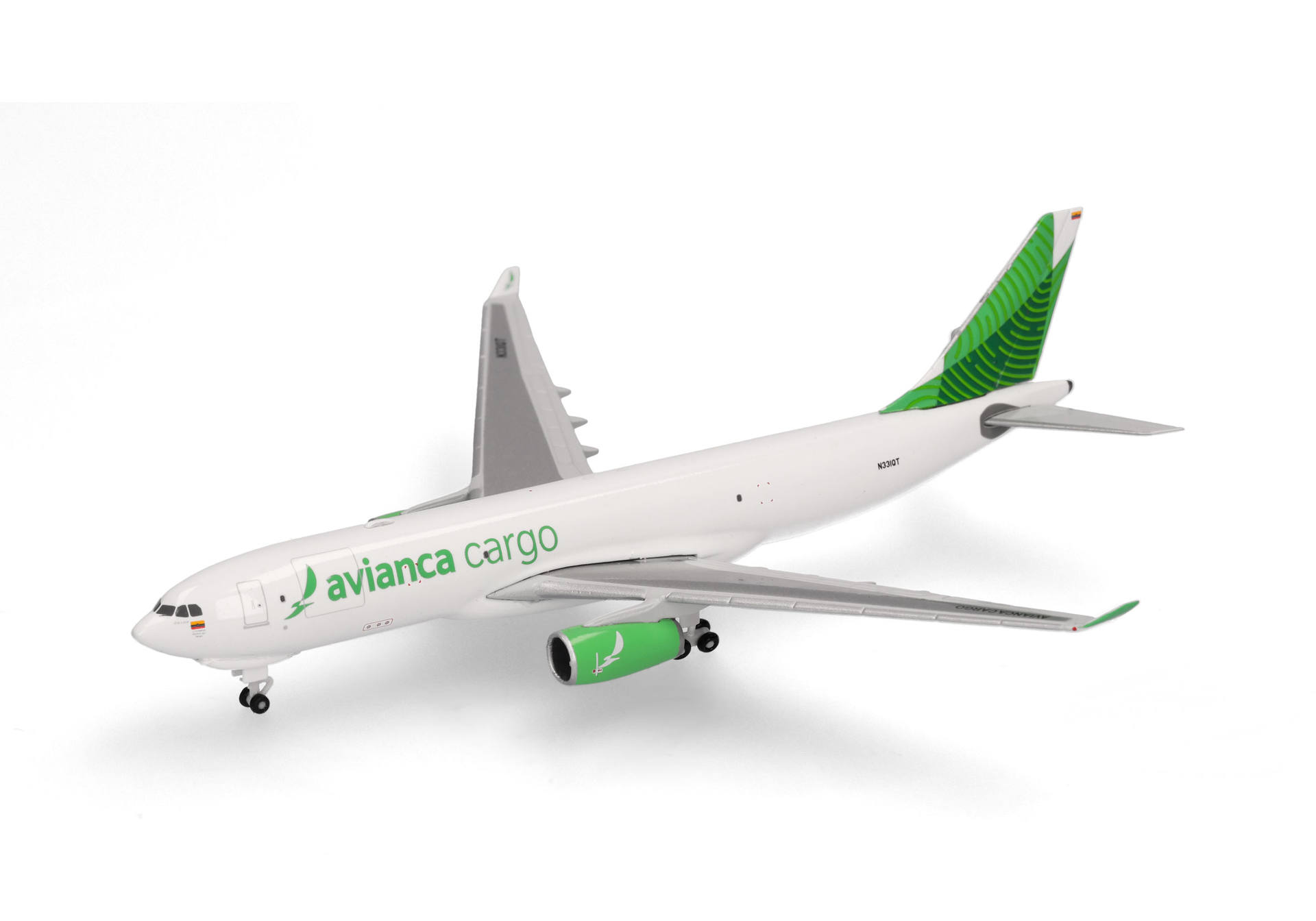 Herpa Wings 539562 | Avianca Cargo | Airbus A330-200F - green livery | 1:500