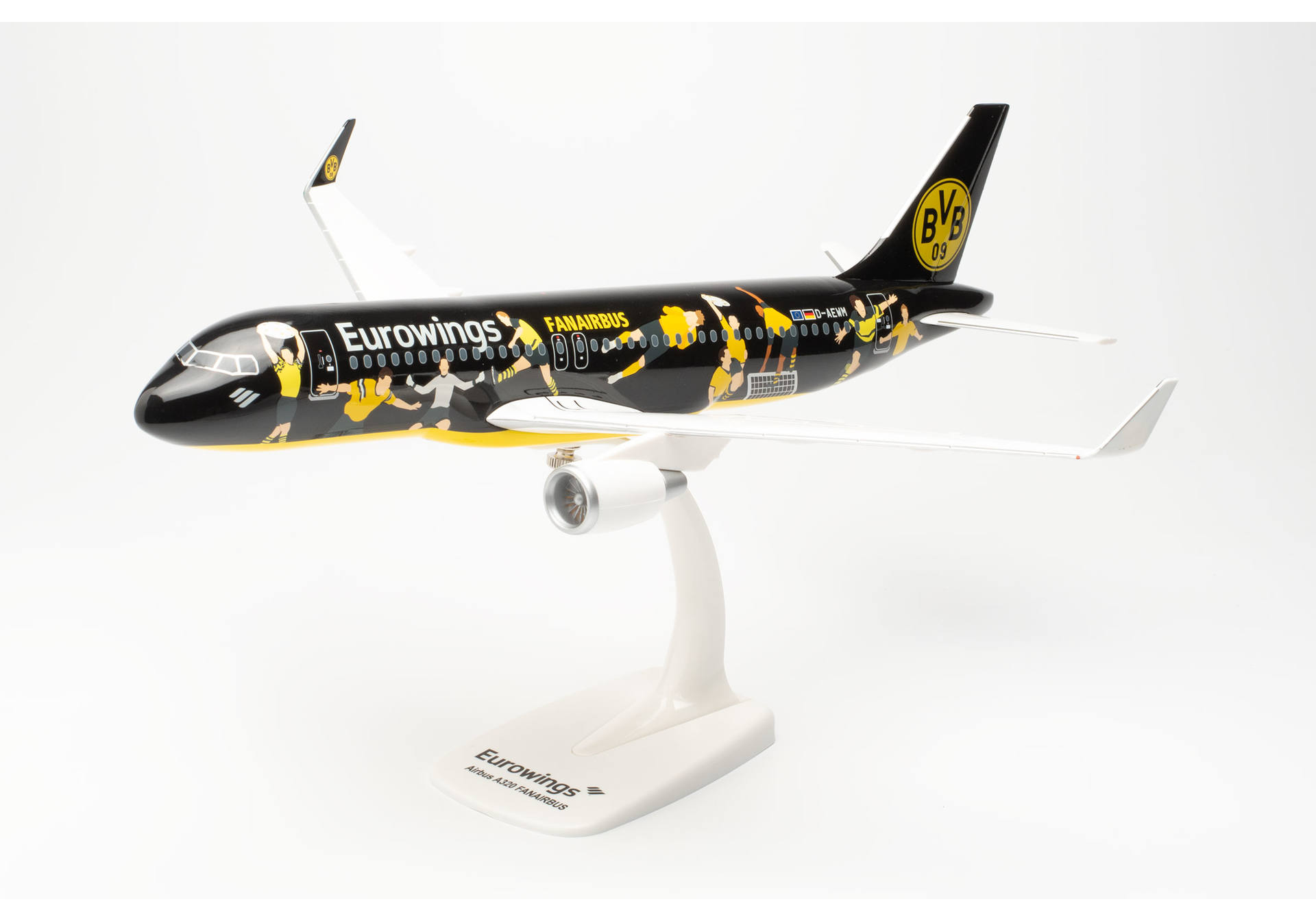 Herpa Wings SF 613934 | Eurowings Airbus A320 | BVB Fanairbus | D-AEWM | 1:100