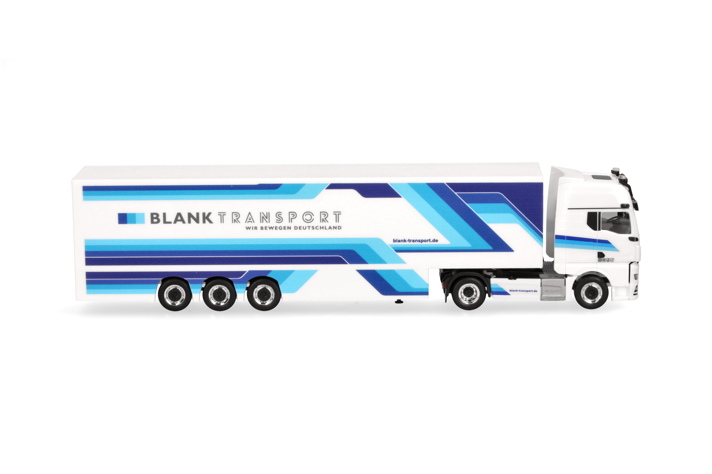 Herpa 959308 | MAN TGX GX | Kühlkoffer-Sattelzug | Blank Transporte | 1:87