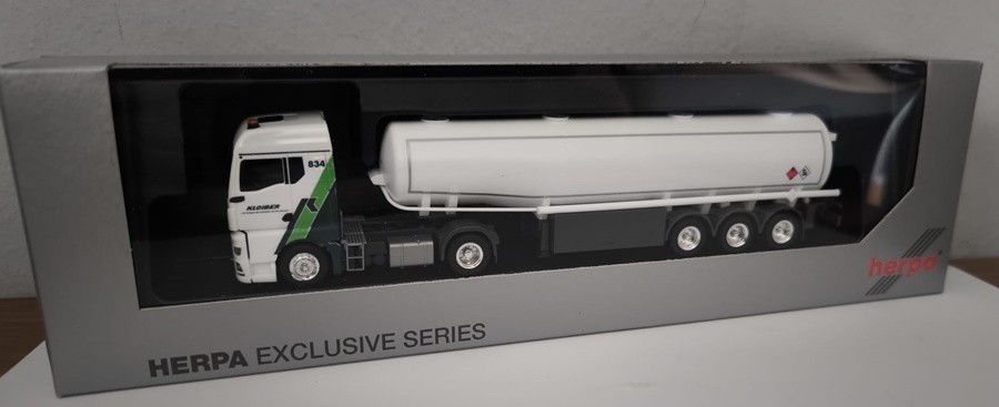 Herpa 952033 | MAN TGX GM | Benzintank-Sattelzug | Kloiber | 1:87