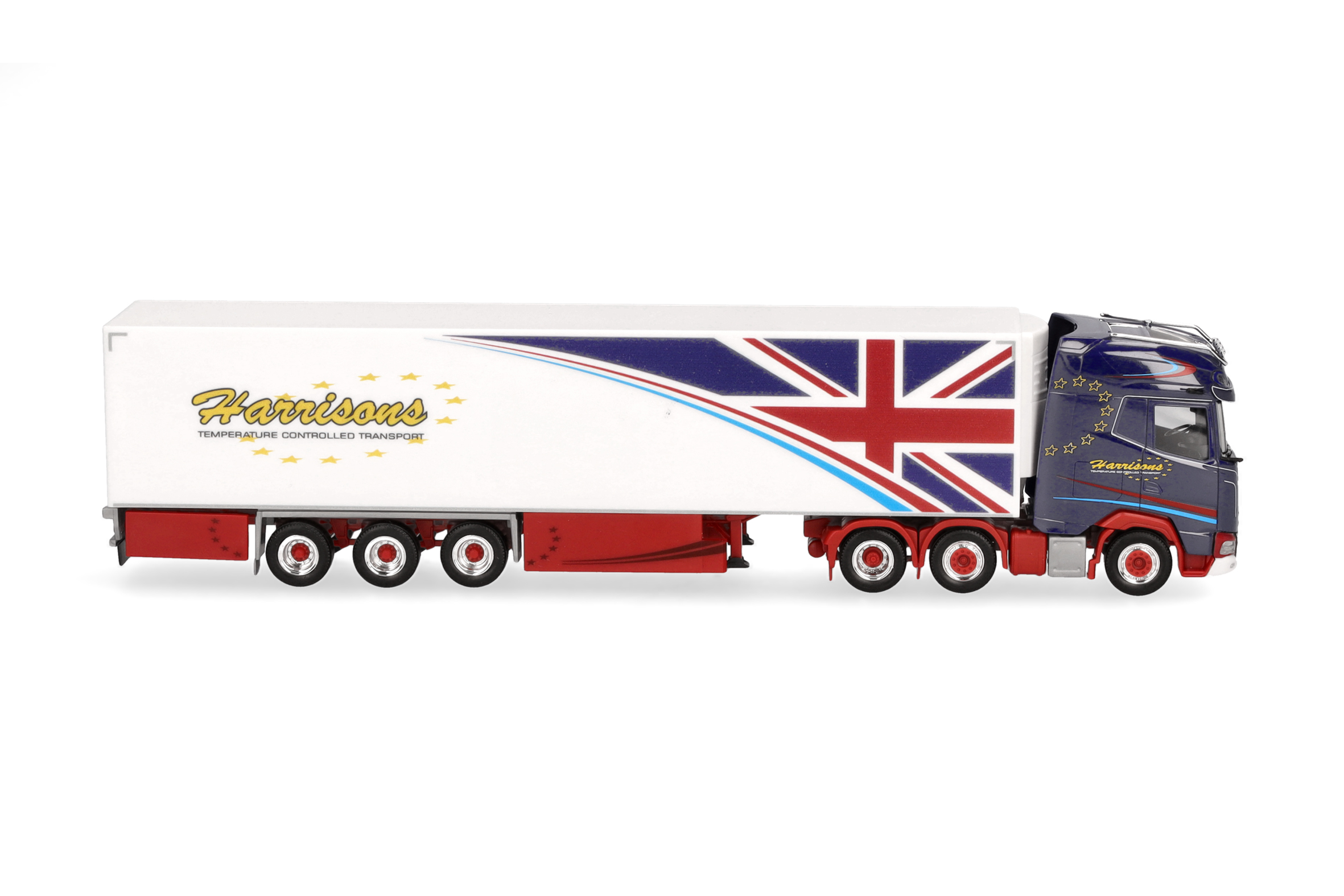 Herpa 319225 | DAF XG+ Kühlkoffer-Sattelzug | Harrisons | 1:87