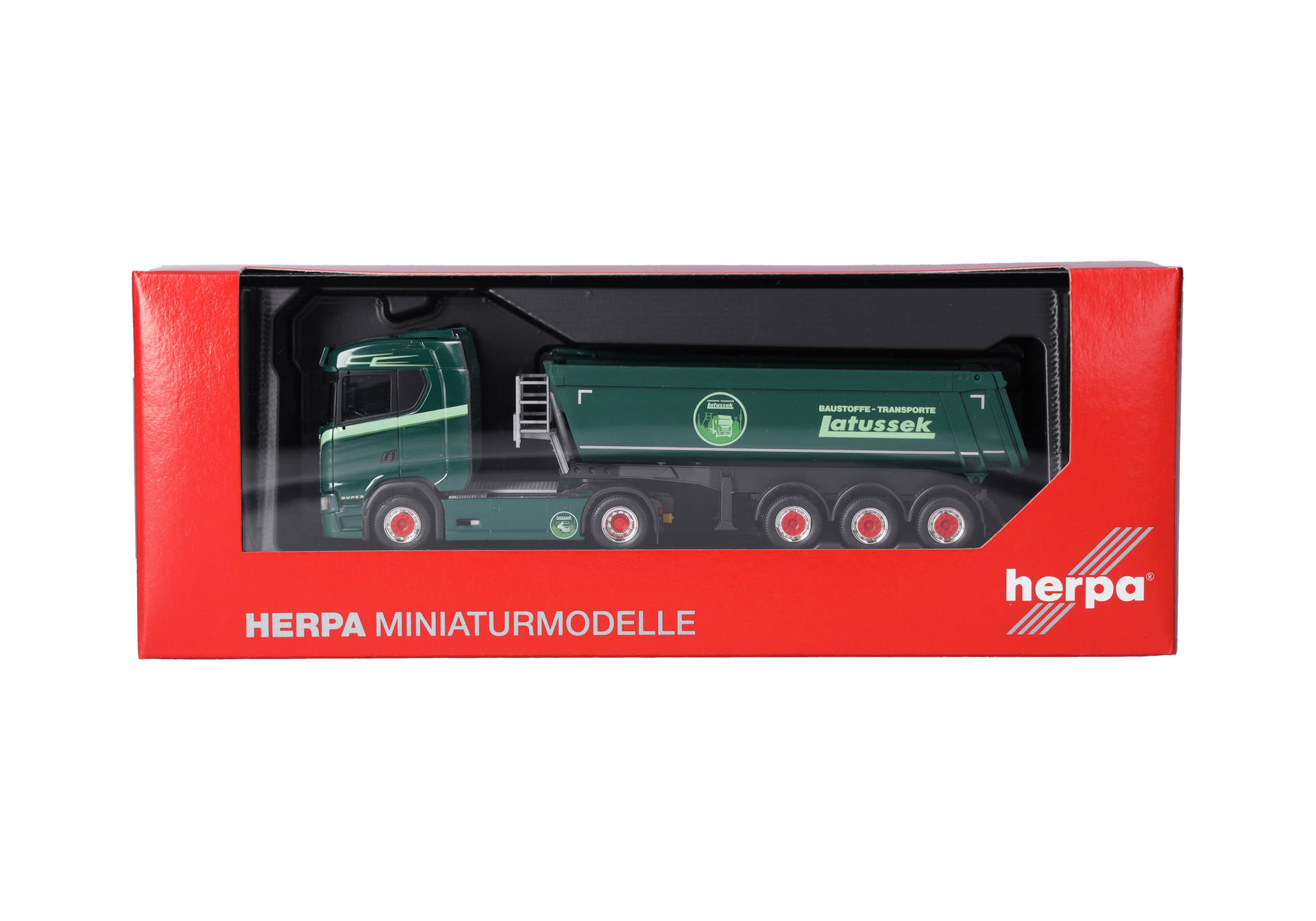 Herpa 320337 | Scania CS 20 ND Rundmulden-Sattelzug | Latussek | 1:87