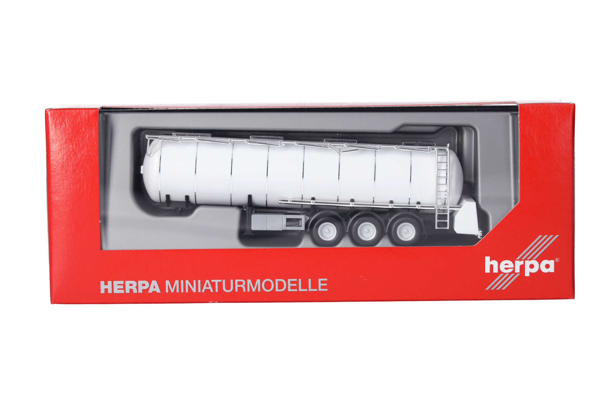 Herpa 076463-003 | Lebensmitteltankauflieger Feldbinder 32m³ |  3achs | weiß | 1:87
