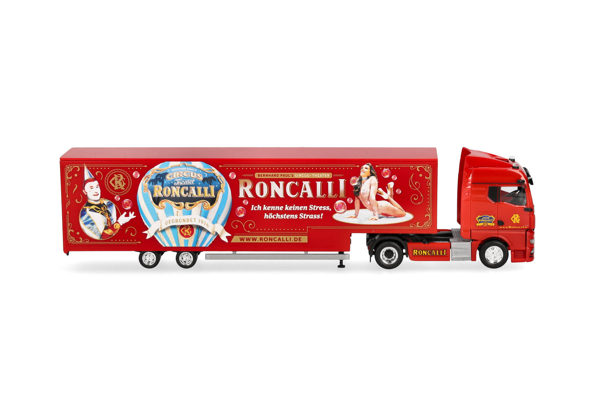 Herpa 320702 | MAN TGX GM Jumbokoffer-Sattelzug | Roncalli | 1:87