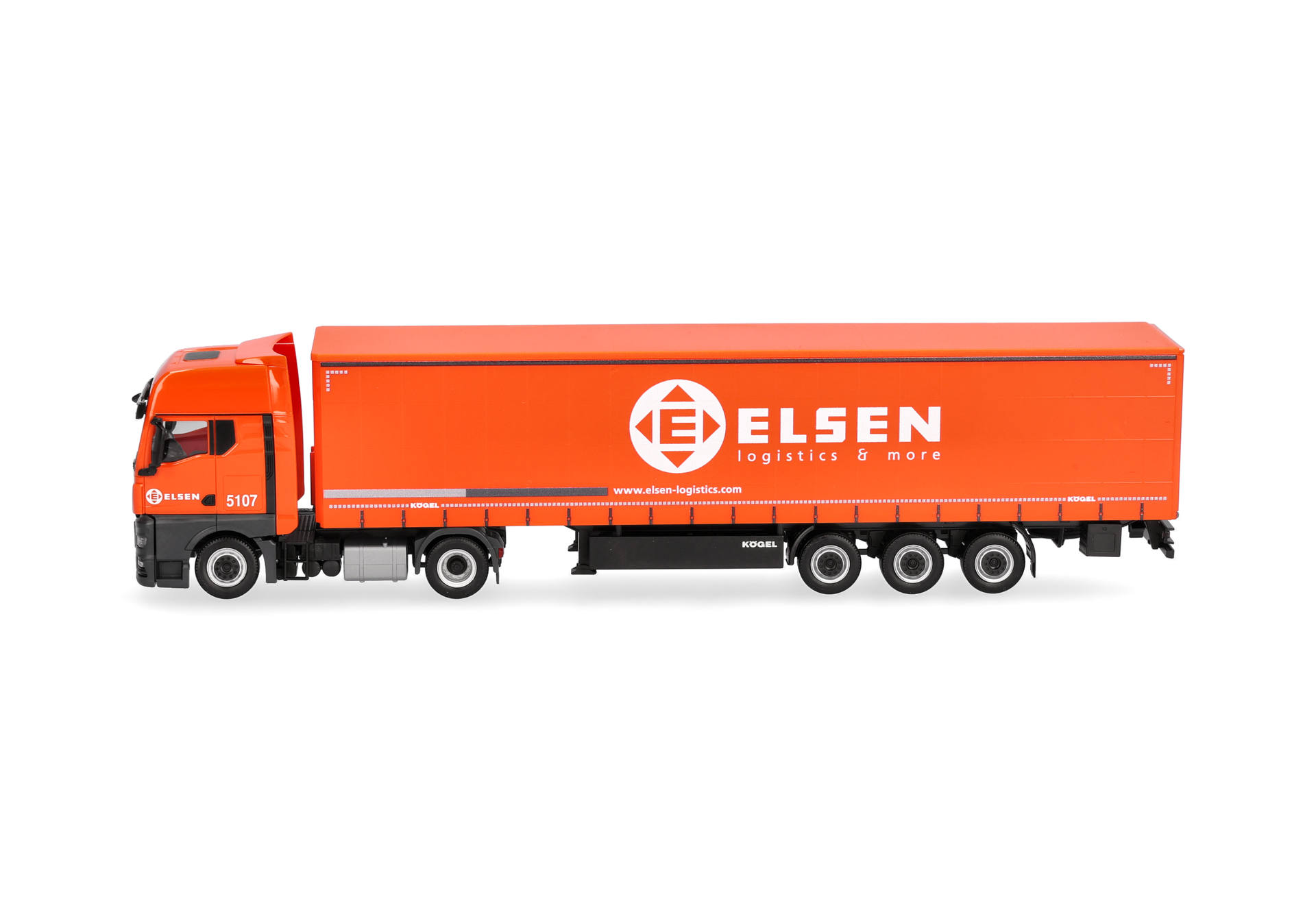 Herpa 321150 | MAN TGX GX | Gardinenplanen-Sattelzug | ELSEN | 1:87