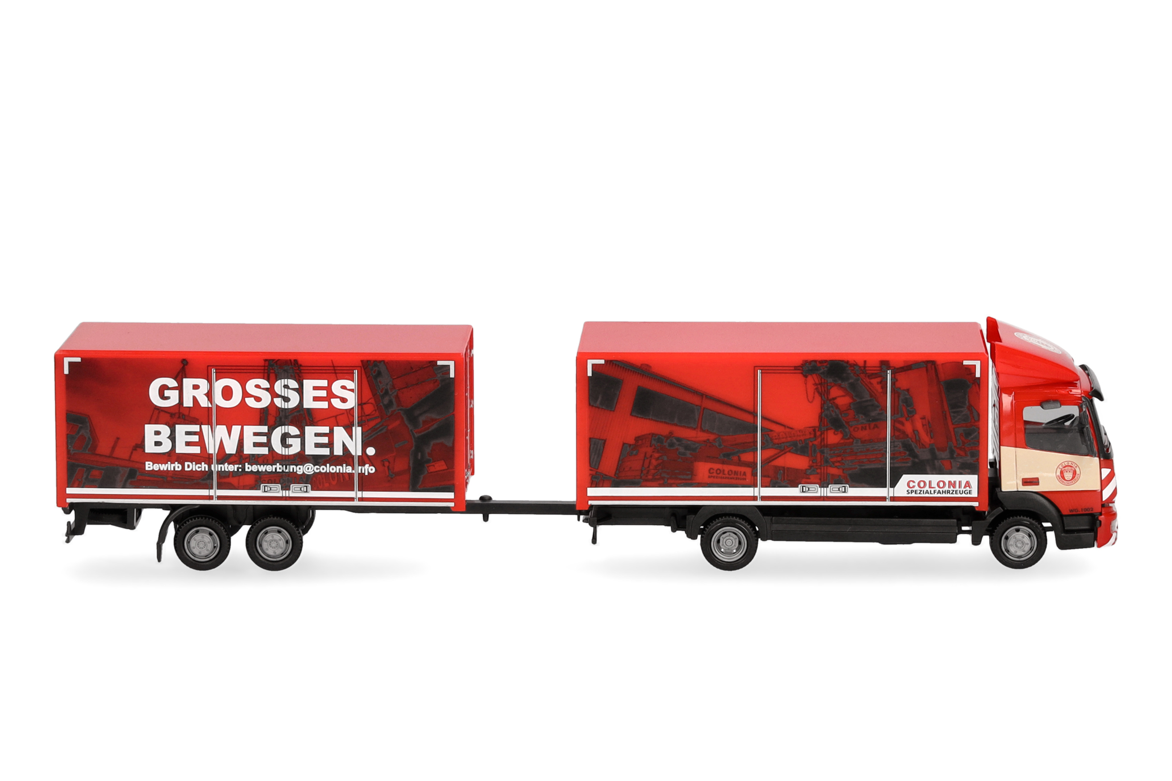 Herpa 319744 | Mercedes-Benz Atego 13 | Koffer-Hängerzug | Colonia | 1:87